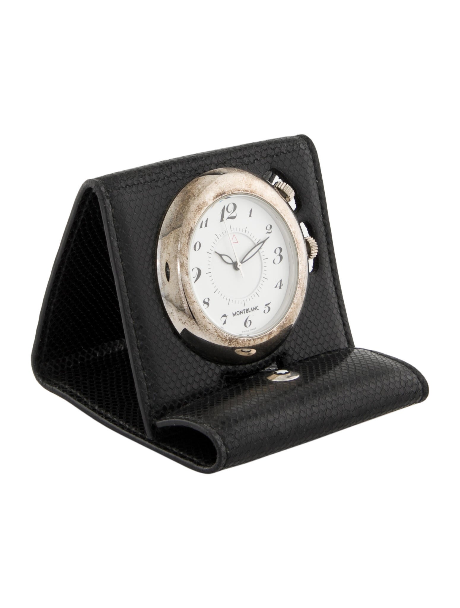 Montblanc Travel Alarm Clock 7056 - Black Tech & Travel, Decor
