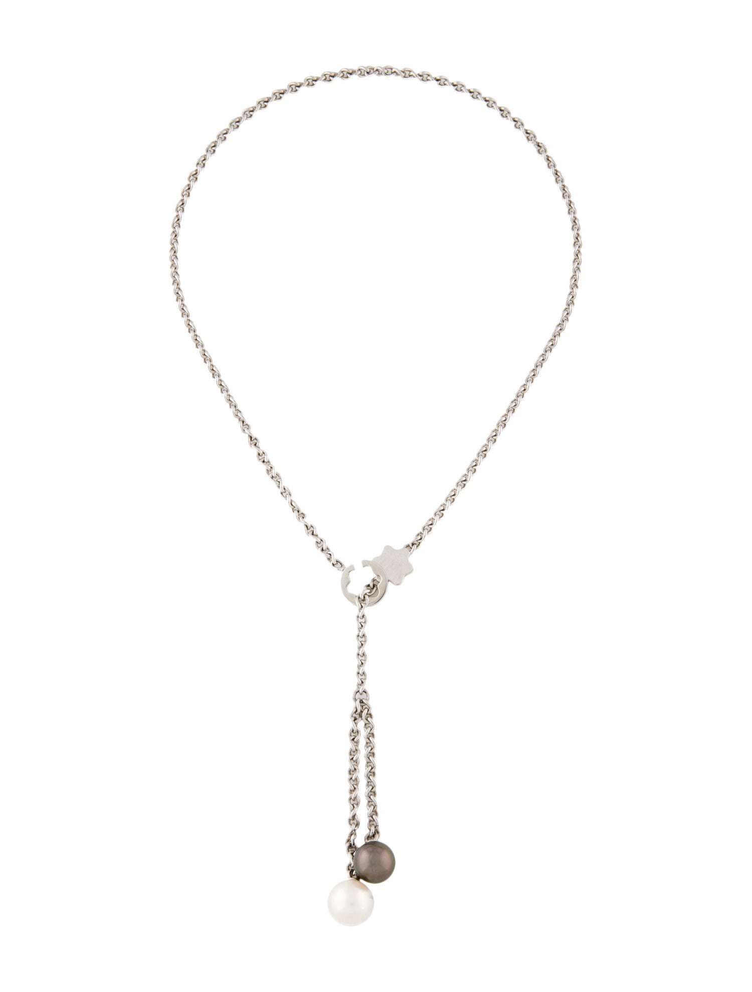 Montblanc 18K Pearl Lavalier Necklace