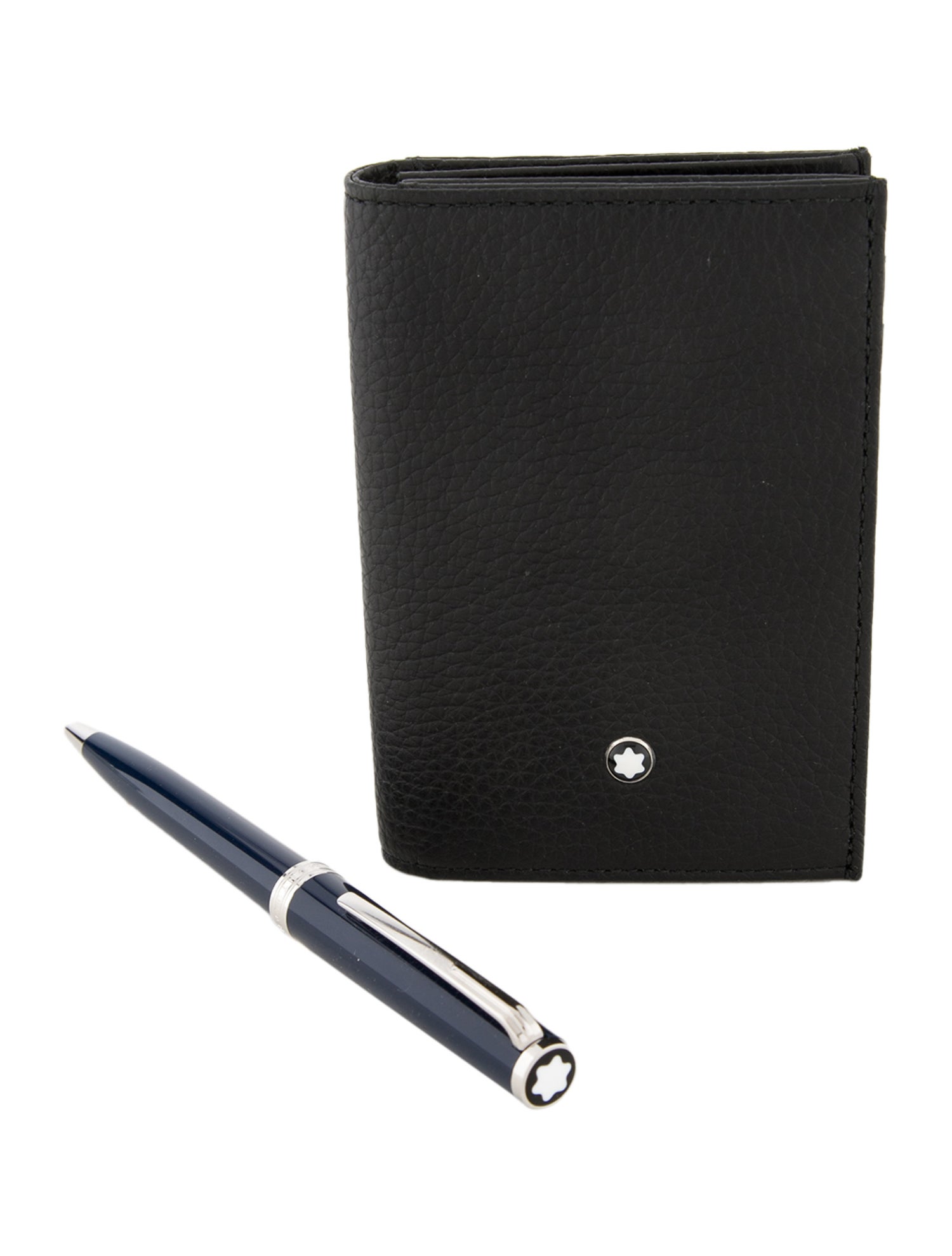 Montblanc Pix Ballpoint Pen & Soft Grain Leather Card Case Set