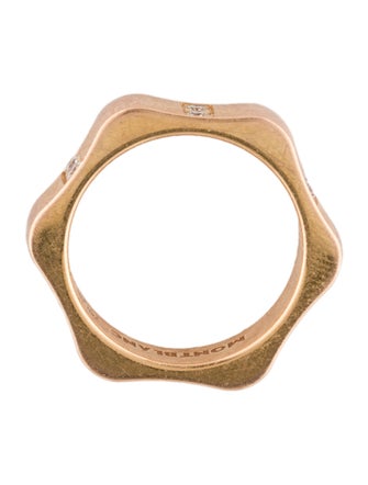 Montblanc 18K Diamond Hexagonal 4810 Medium Ring