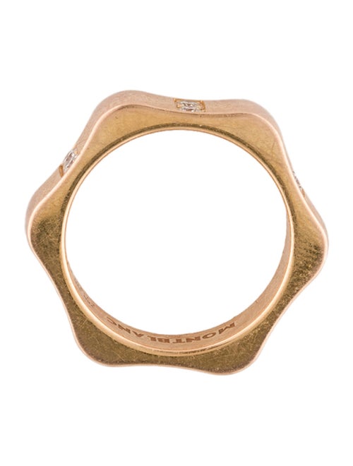 Montblanc 18K Diamond Hexagonal 4810 Medium Ring