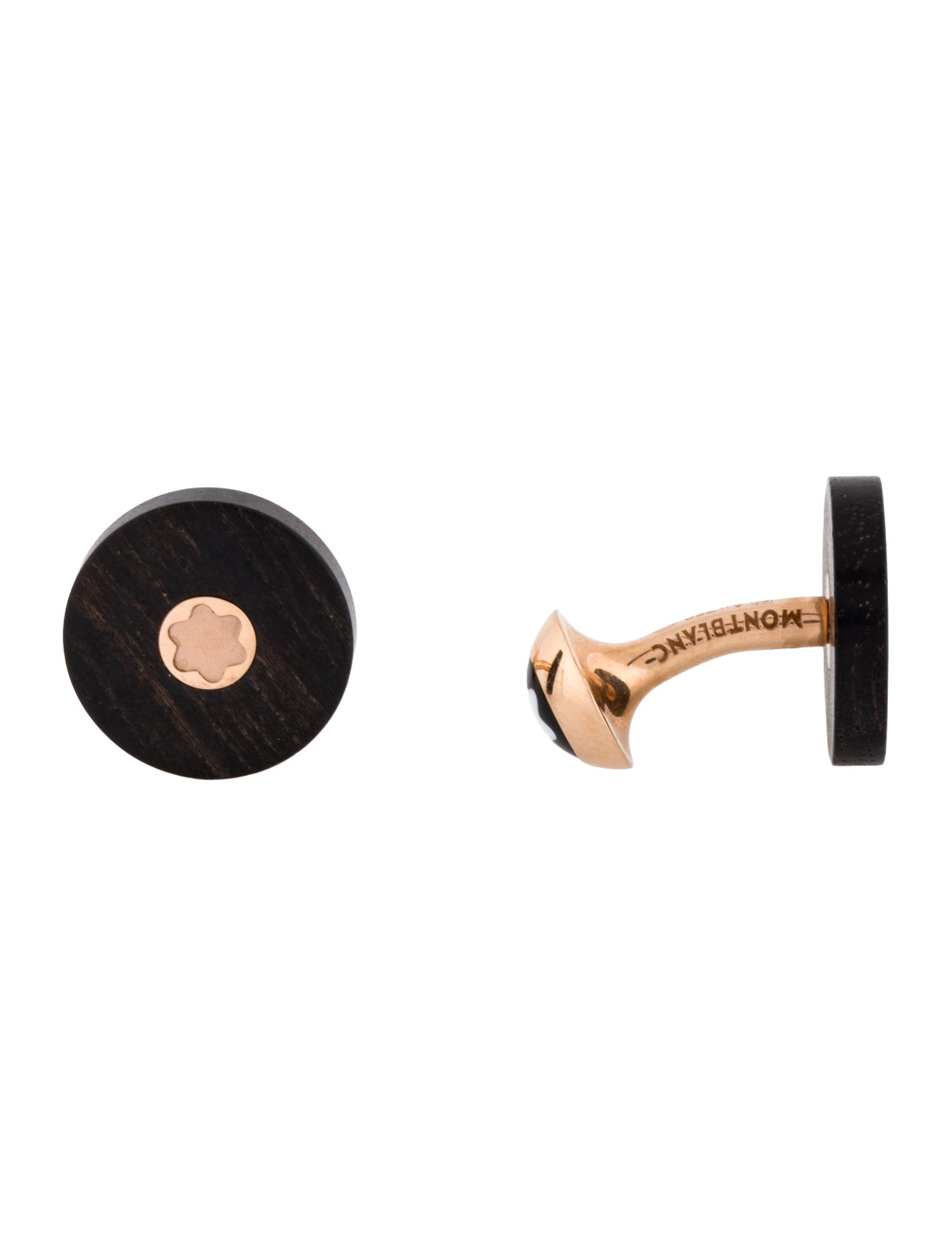 Montblanc 18K Wood PIX Cufflinks