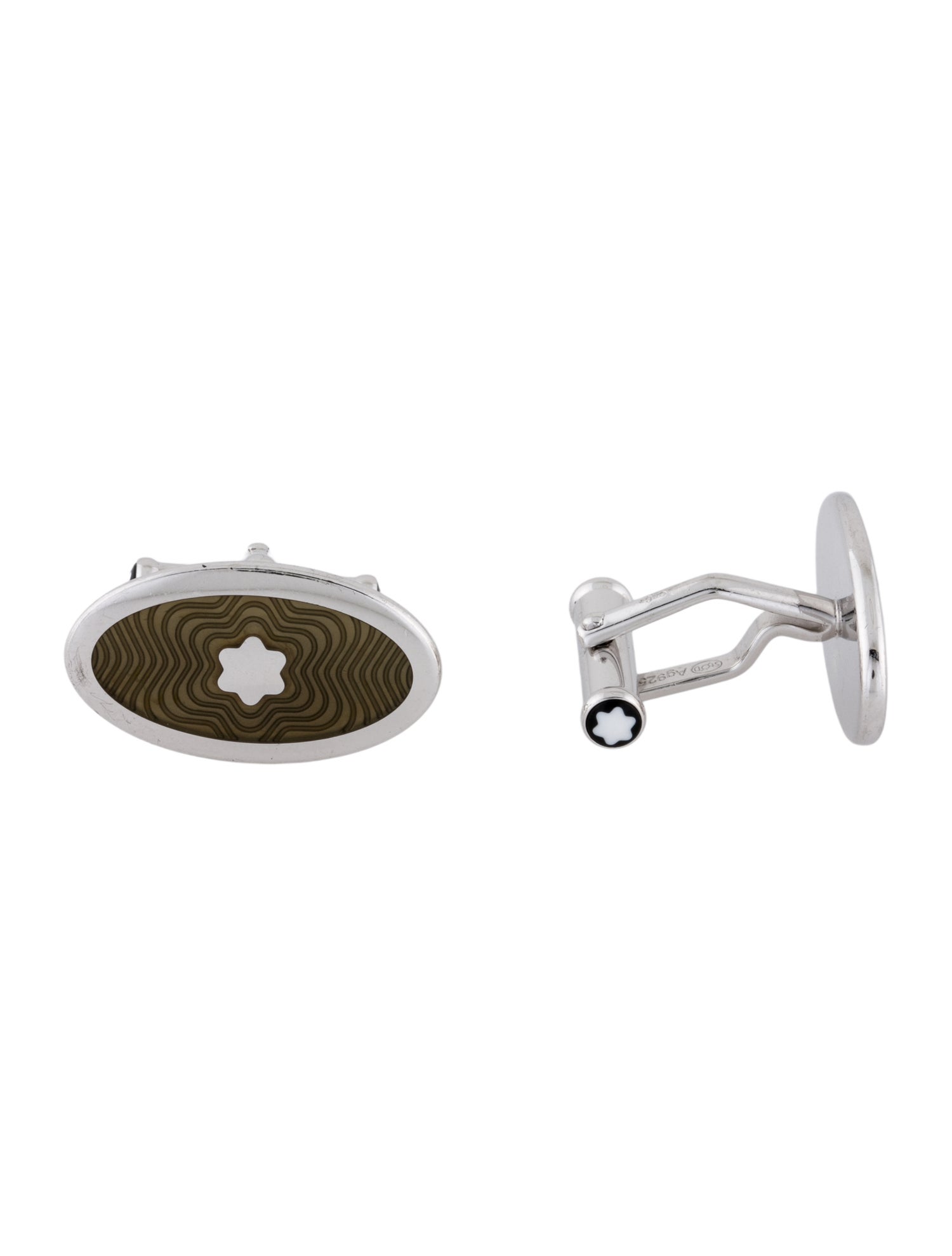 Hermès H au Carre Cufflinks - 18K Yellow Gold-Plated