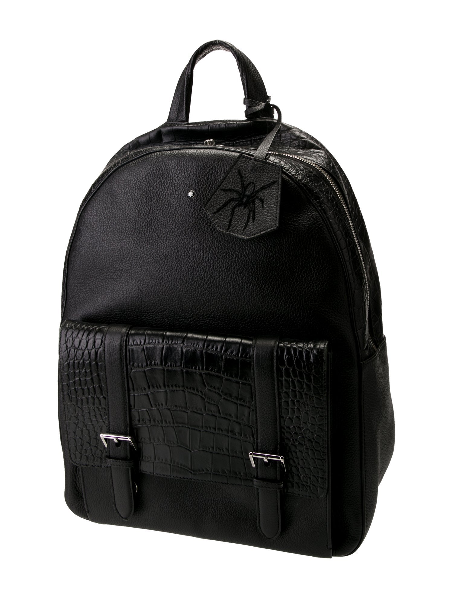 Montblanc Embossed Leather Backpack