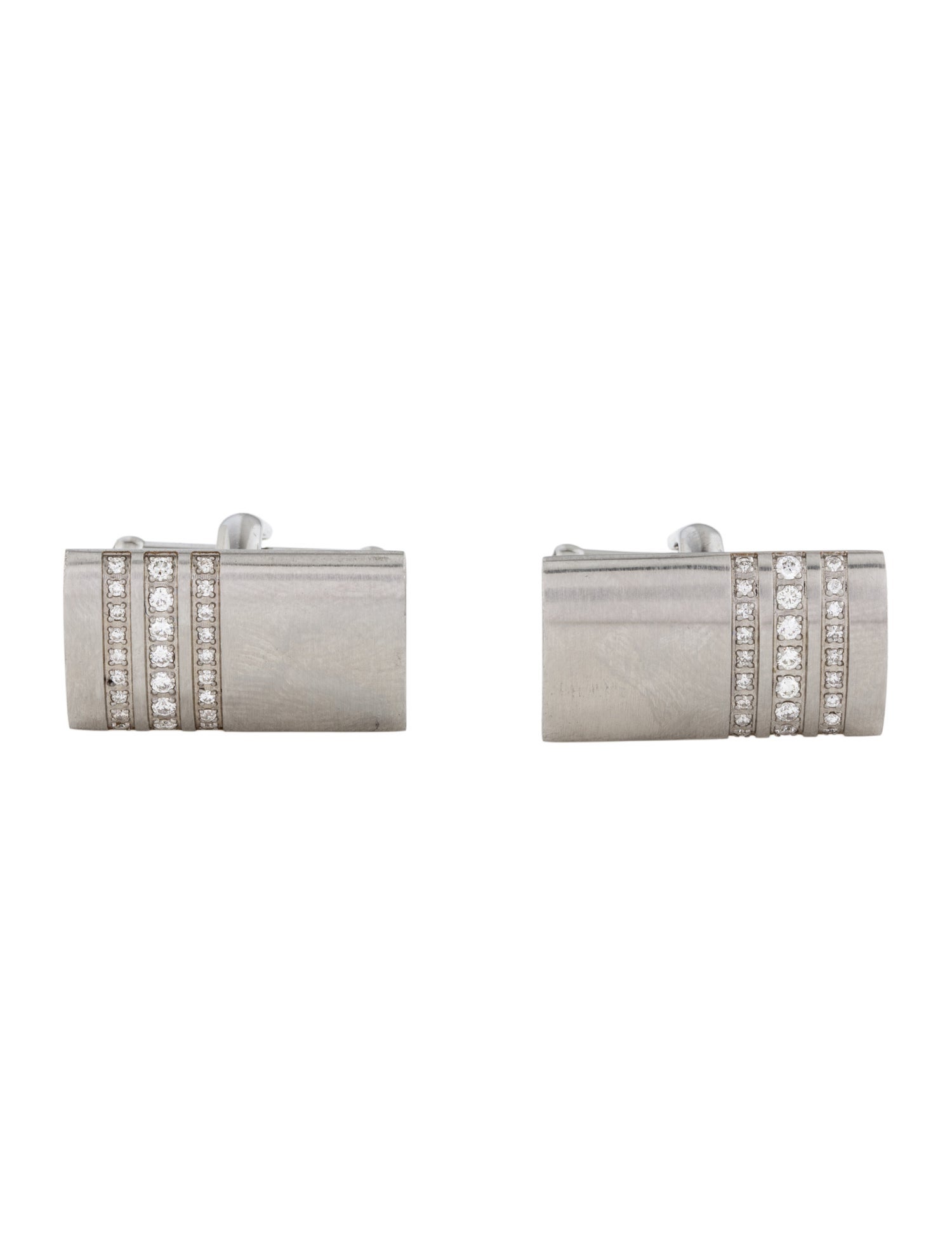 Montblanc Diamond Rectangular Cufflinks