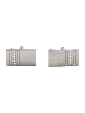 Montblanc Diamond Rectangular Cufflinks