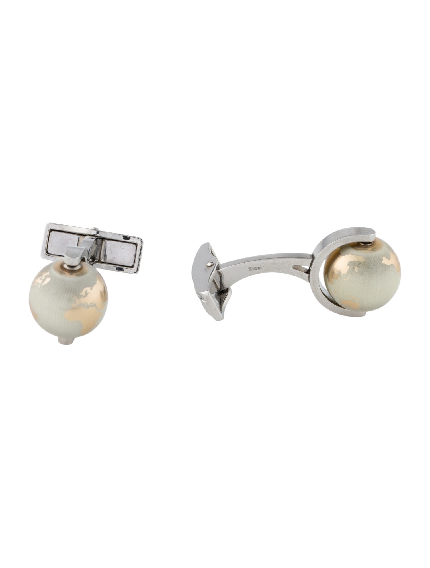 Montblanc Enamel Globe Cufflinks