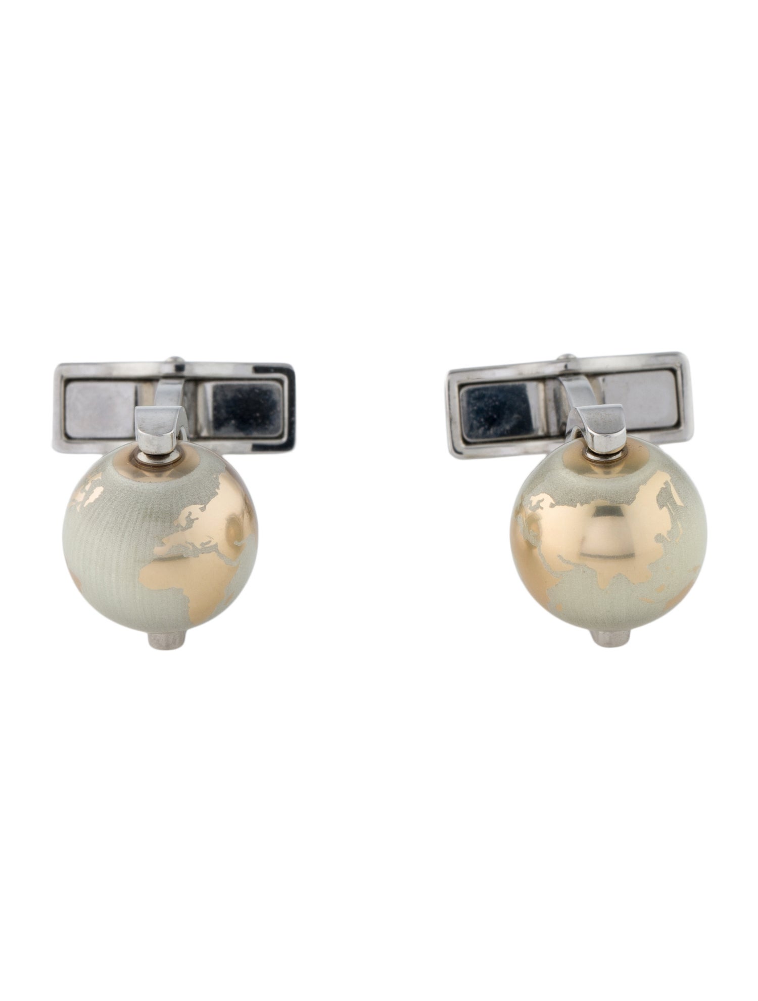 Montblanc Enamel Globe Cufflinks
