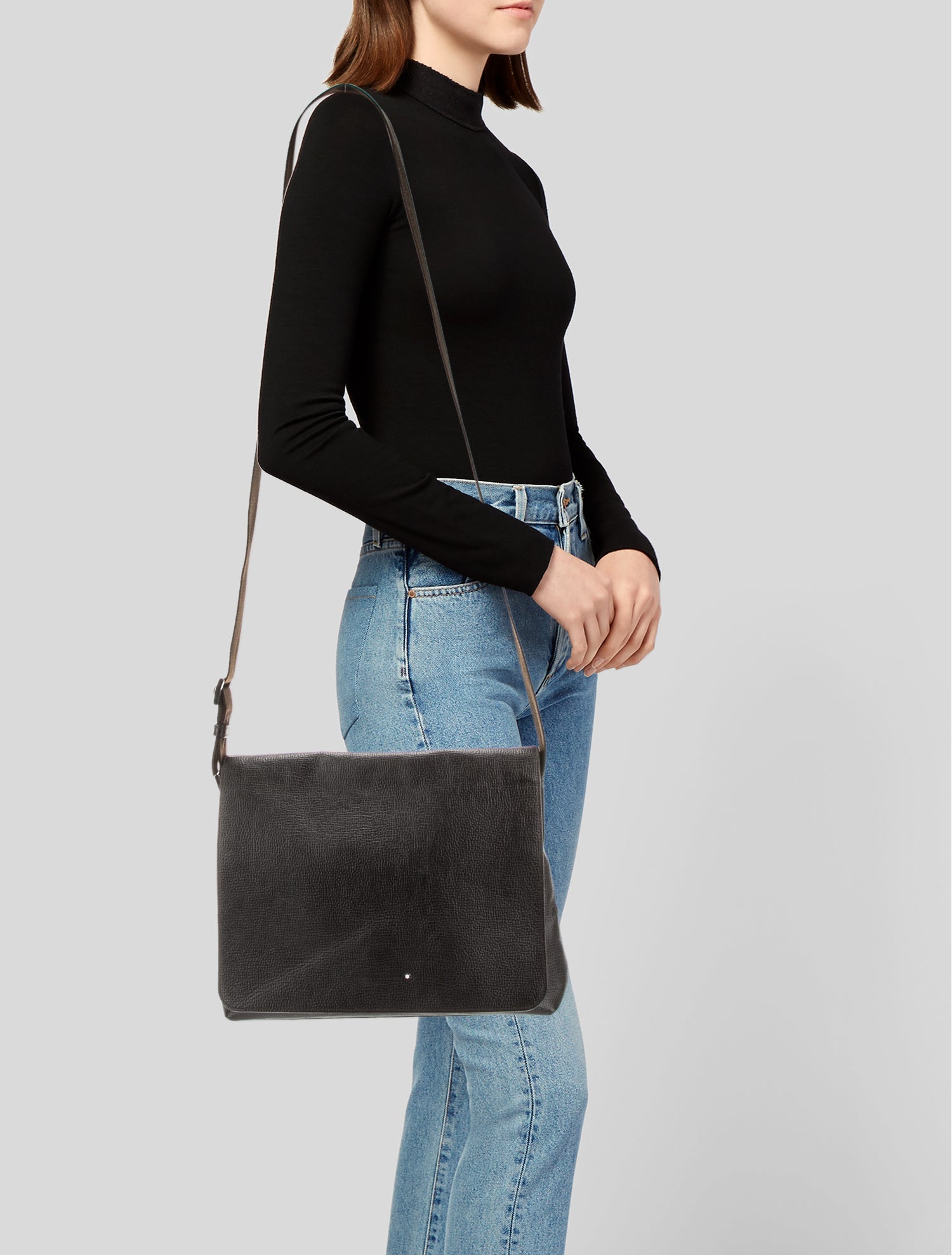 Montblanc Leather Messenger Bag