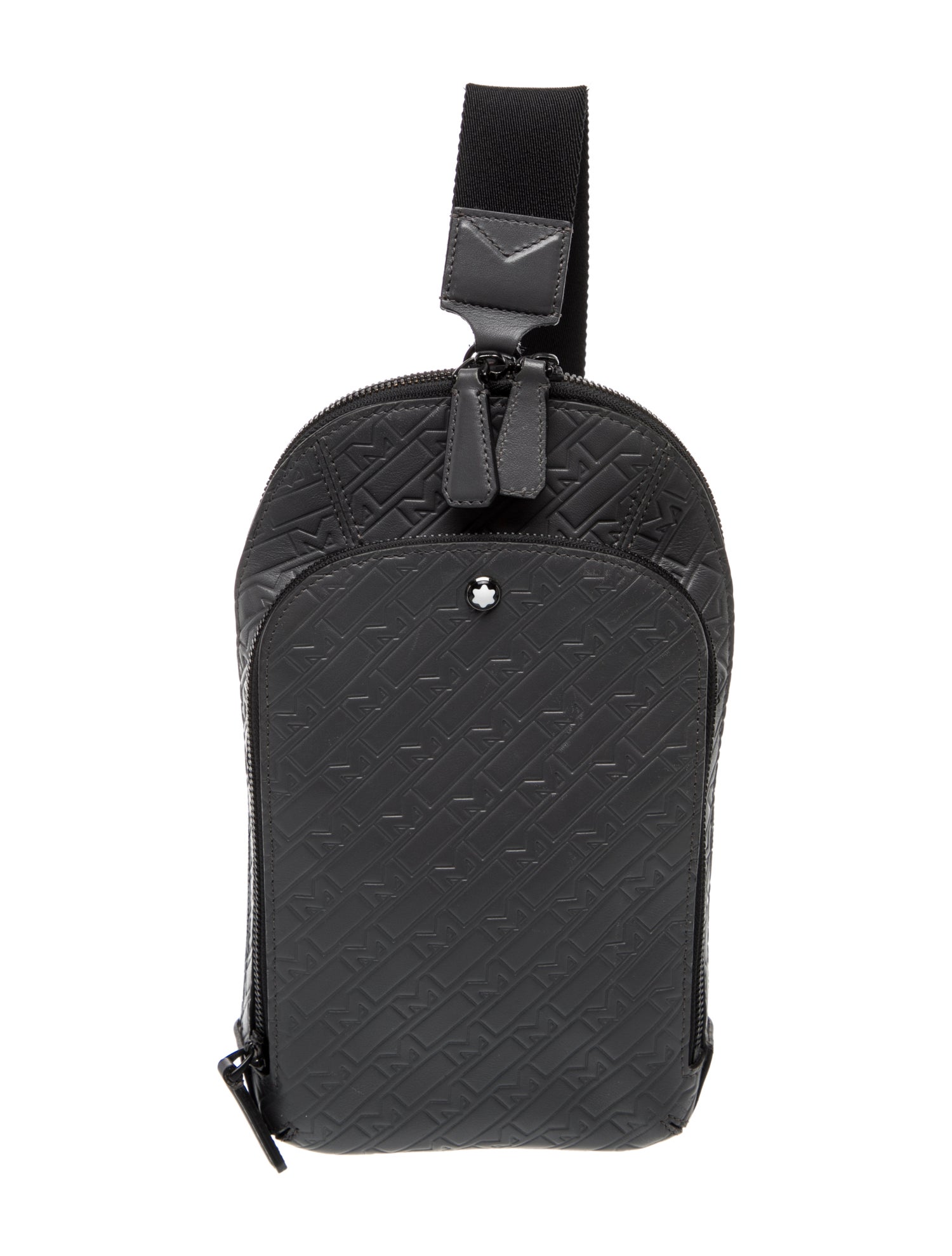 Montblanc Embossed Leather Backpack