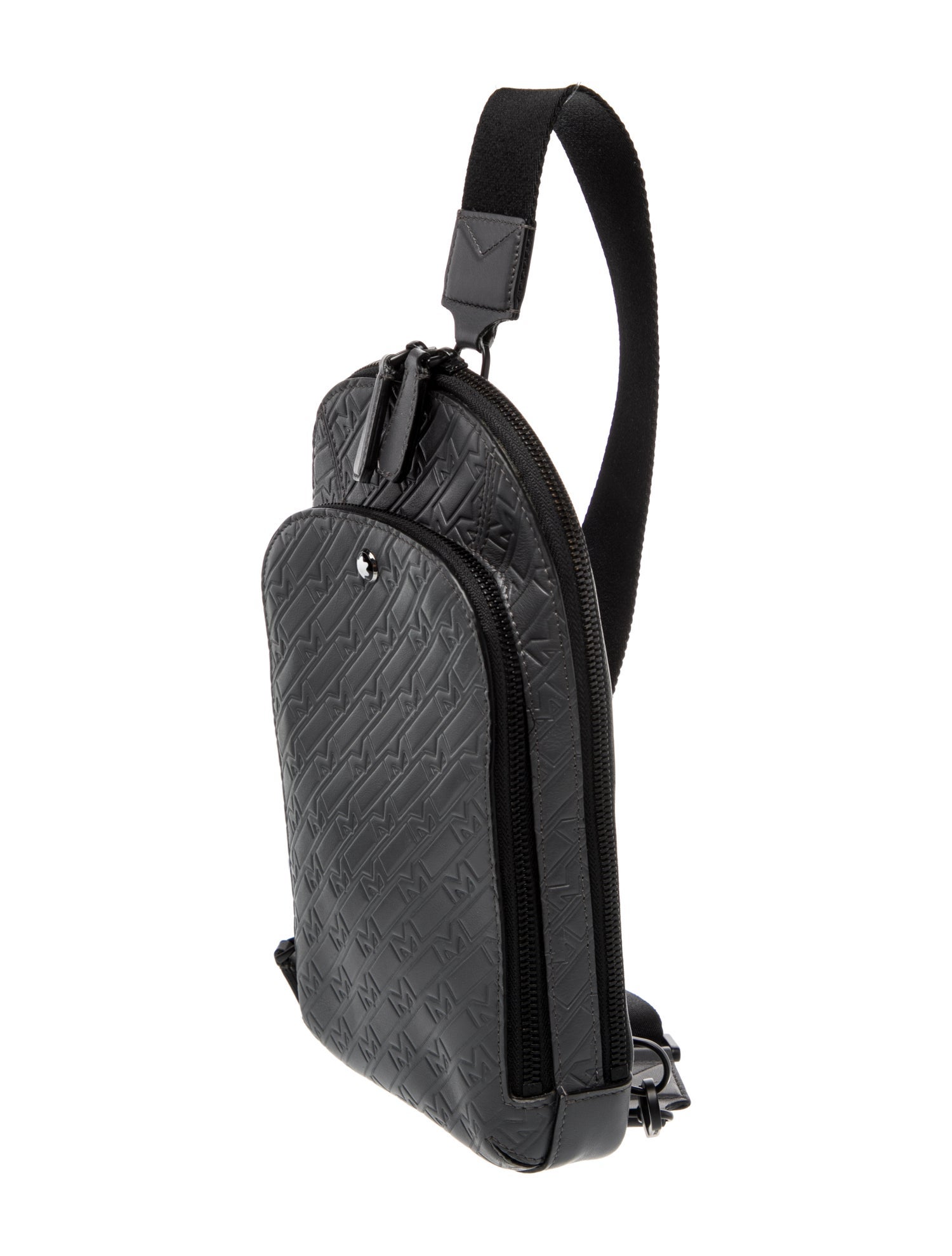 Montblanc Embossed Leather Backpack