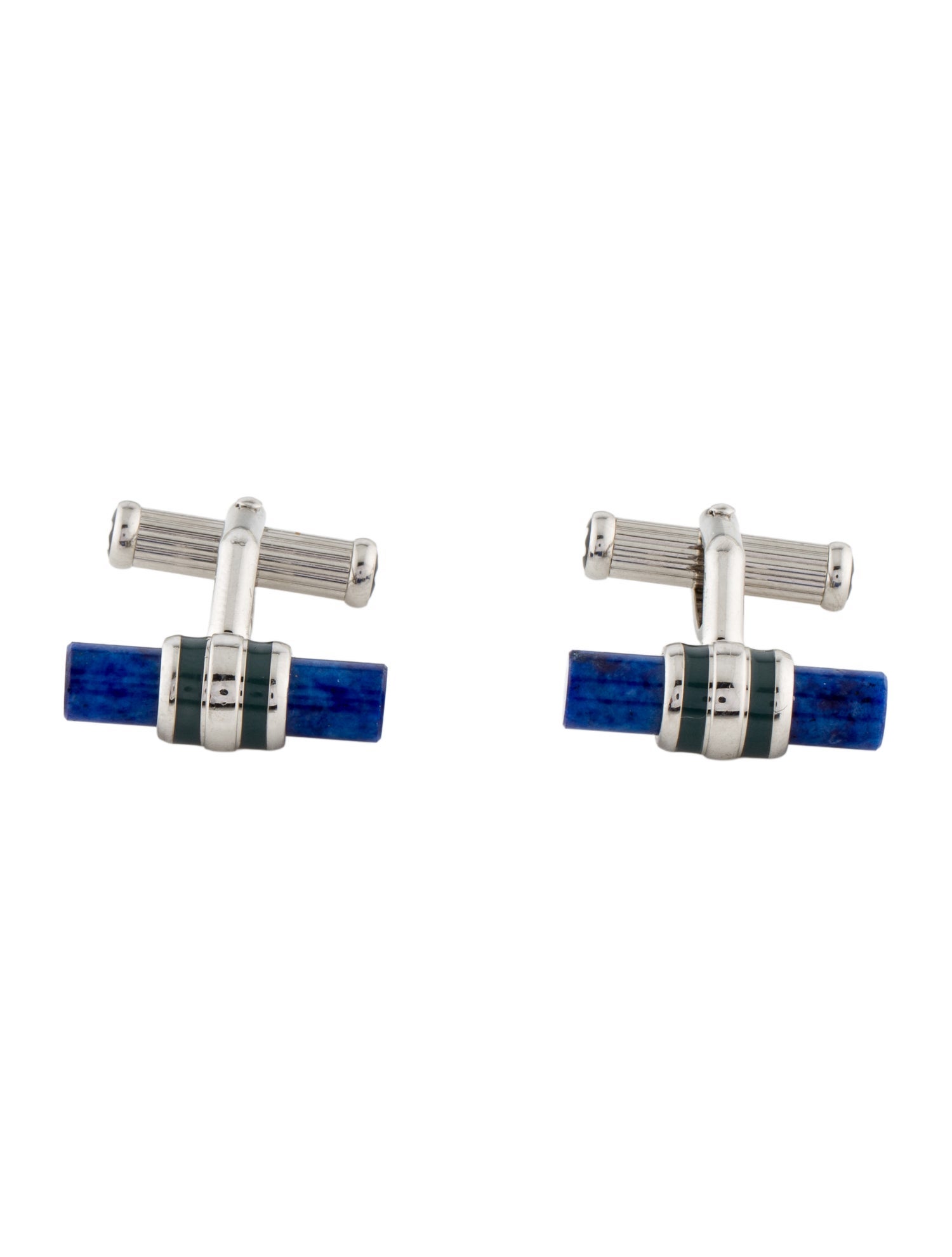 Montblanc Lapis Lazuli & Enamel Cufflinks