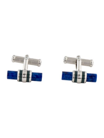 Montblanc Lapis Lazuli & Enamel Cufflinks