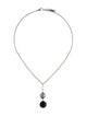 Montblanc Pearl, Onyx & Enamel Pendant Necklace