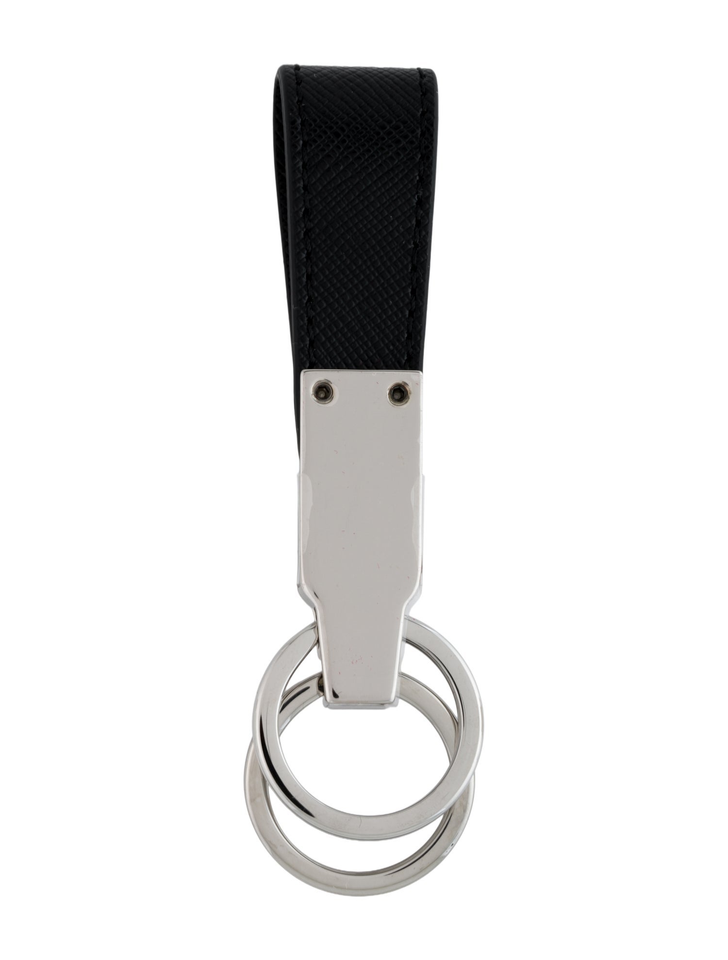 Montblanc Leather & Metal Keychain w/Tags