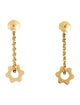 Montblanc 18K Diamond Star Signet Drop Earrings