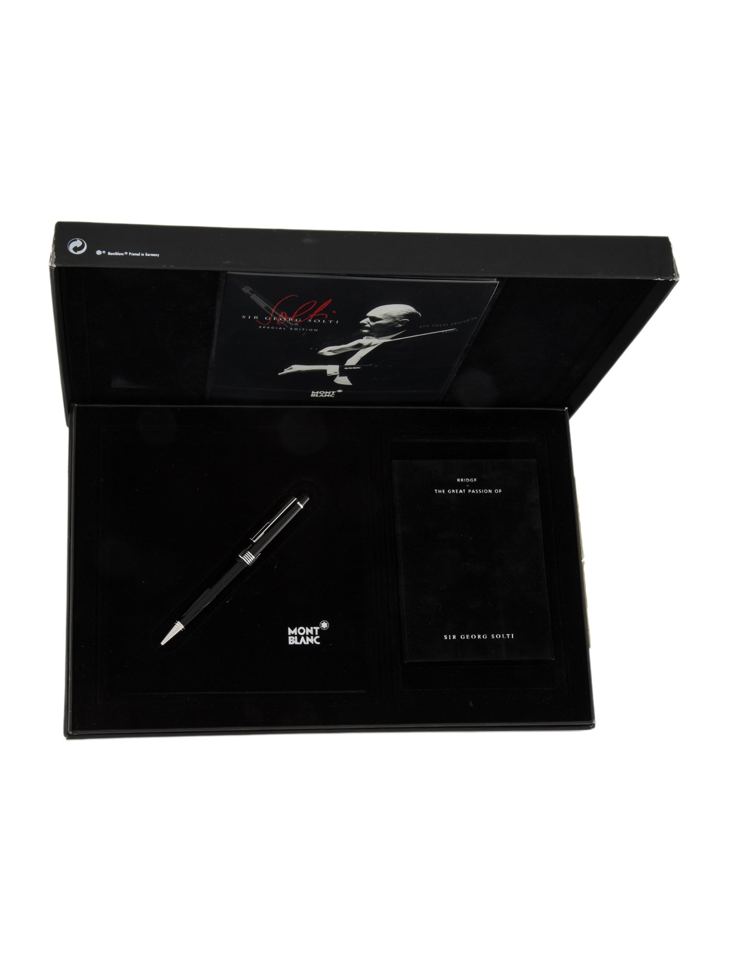 Montblanc Special Edition Sir Georg Solti Ballpoint Pen and Bridge Cards