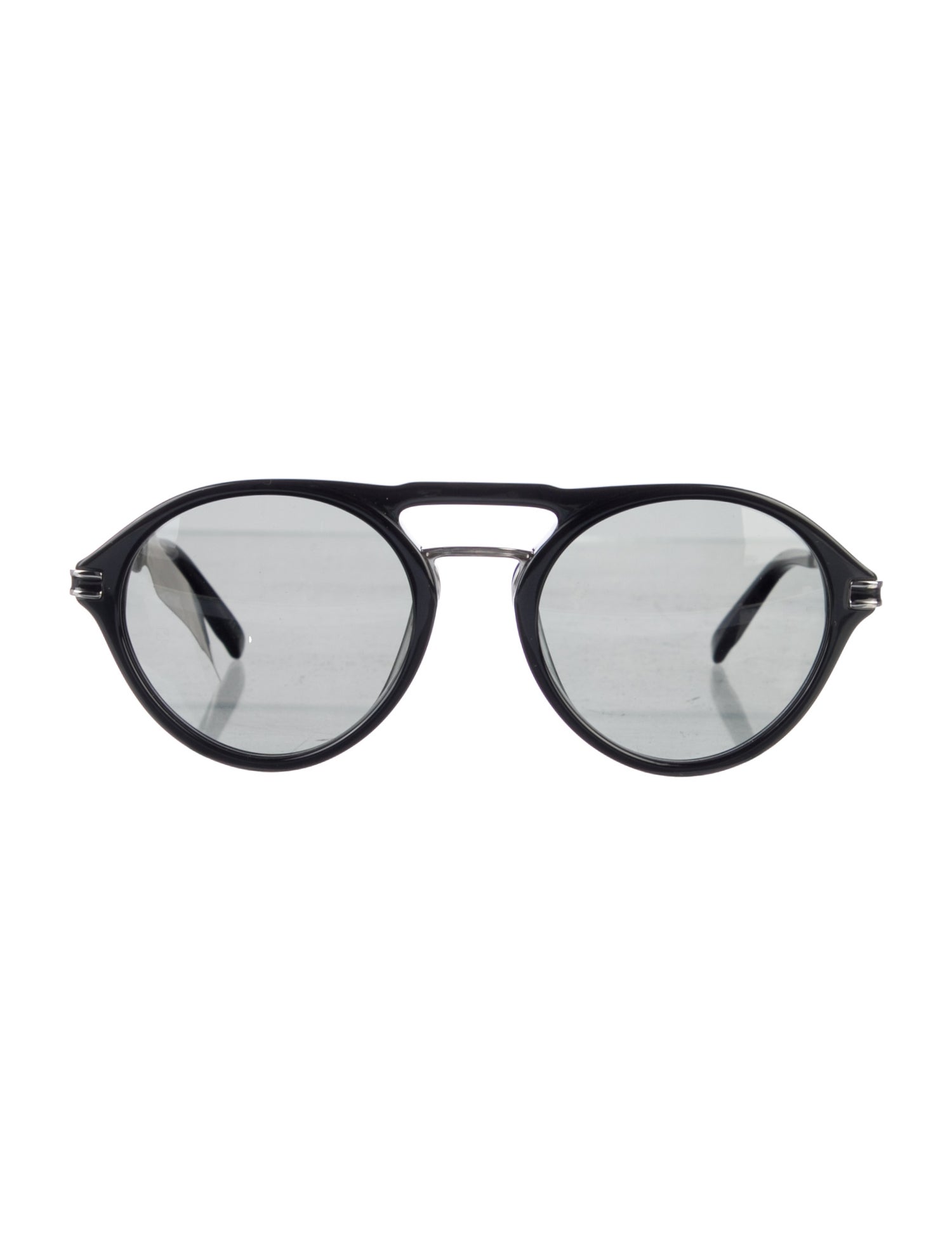 Montblanc Round Mirrored Sunglasses