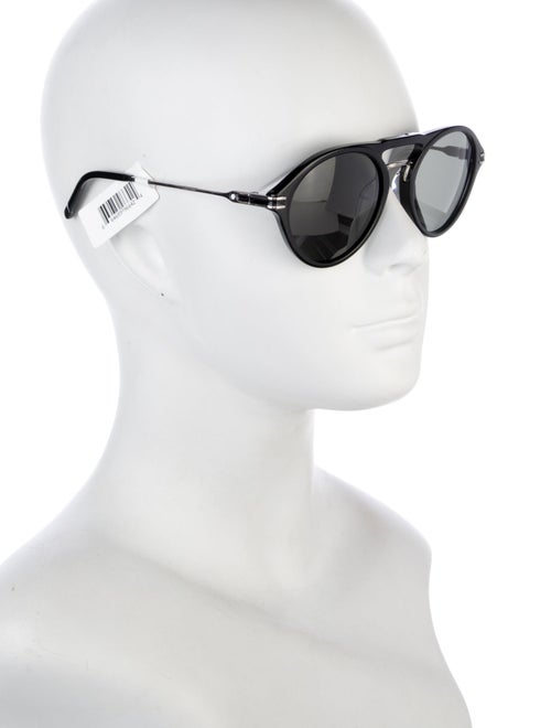 Montblanc Round Mirrored Sunglasses
