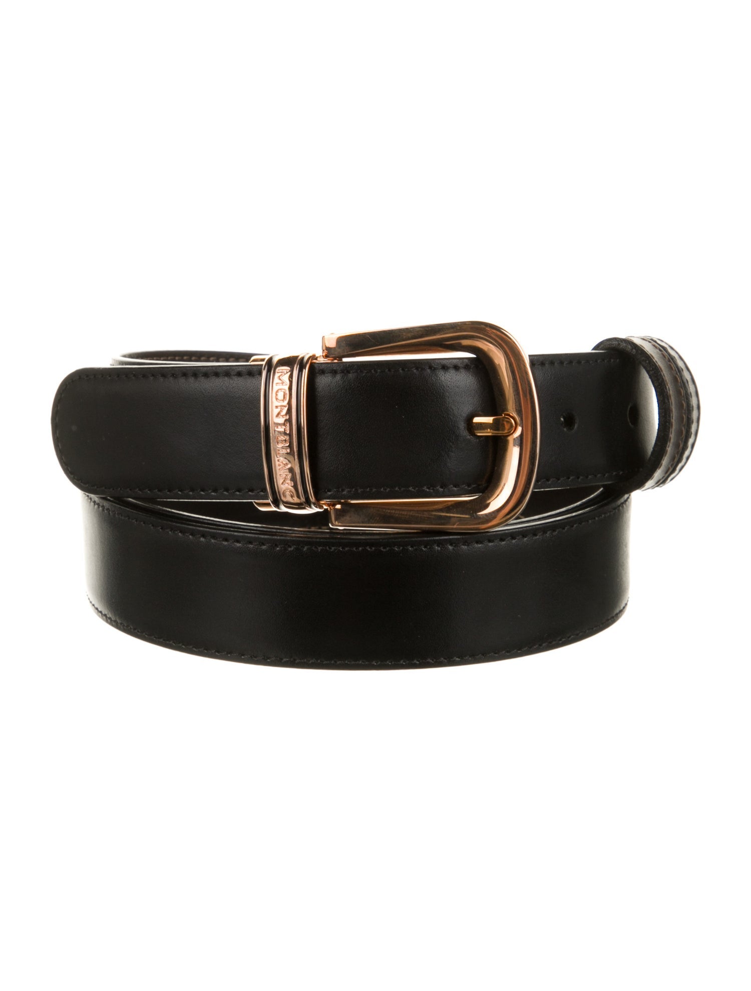 Montblanc Skinny Leather Waist Belt
