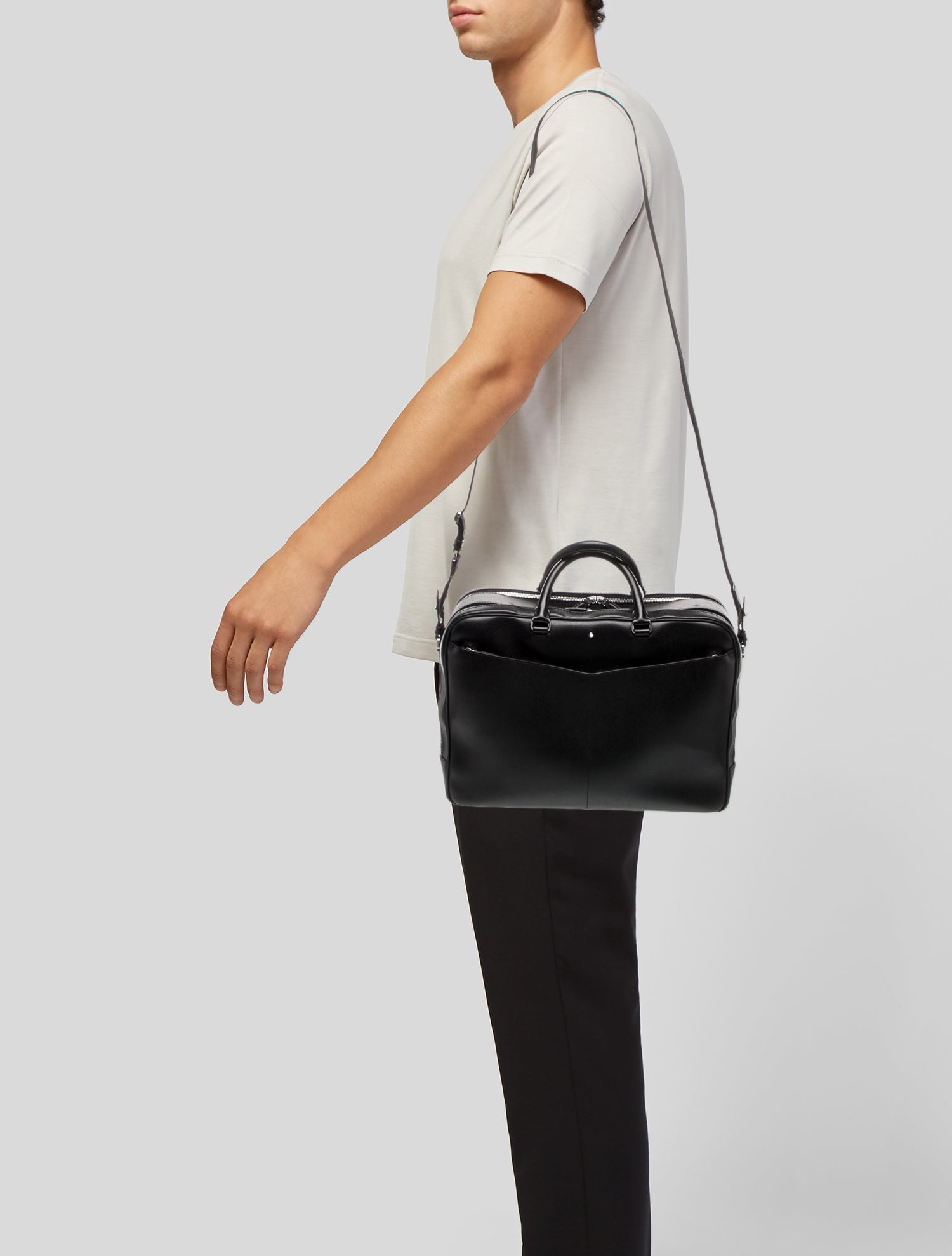 Montblanc Leather Messenger Bag