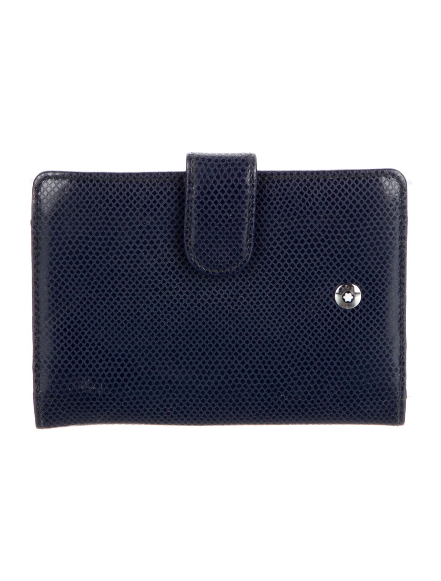 Montblanc Caviar Timeless Compact Wallet Leather French Purse