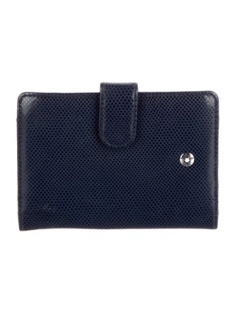 Montblanc Caviar Timeless Compact Wallet Leather French Purse