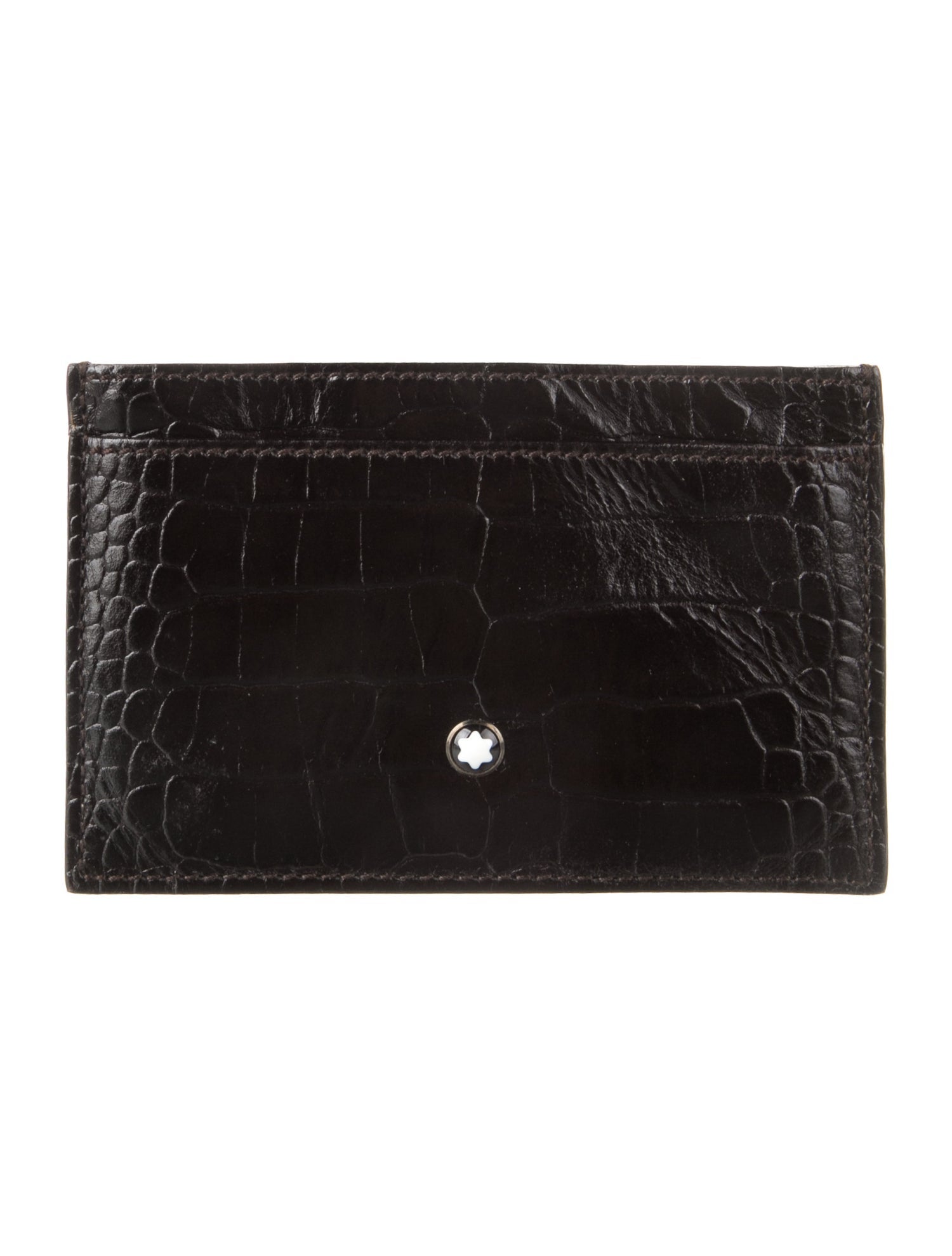 Montblanc Crocodile Card Holder w/ Tags