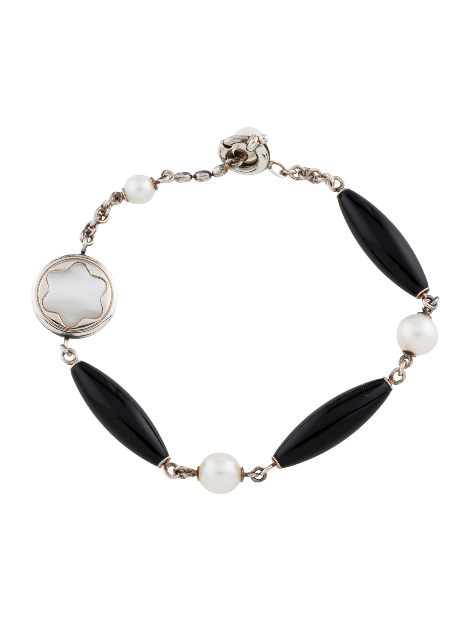 Montblanc Mother of Pearl & Onyx Meisterstuck Bracelet