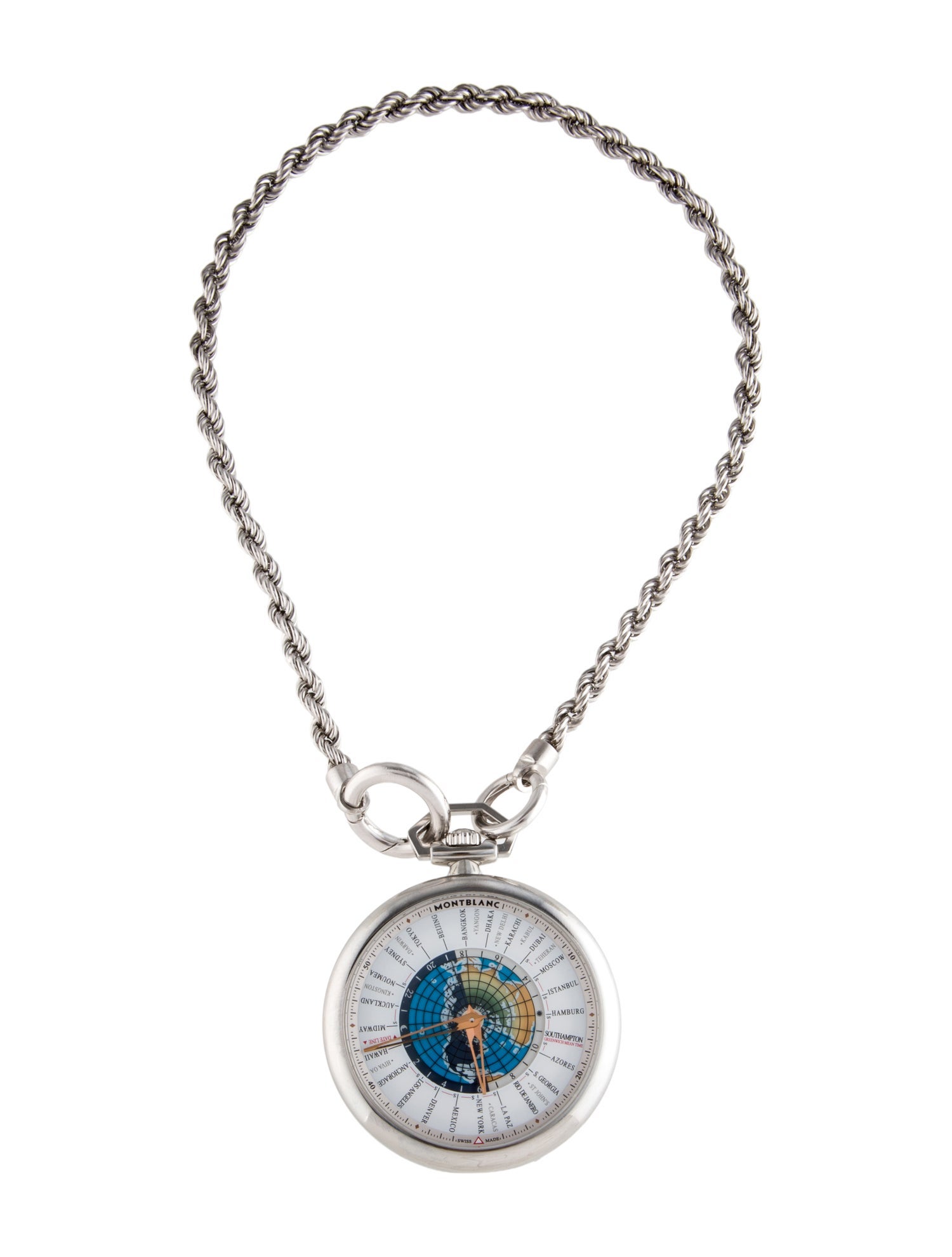 Montblanc 4810 Collection Orbis Terrarum Pocket Watch