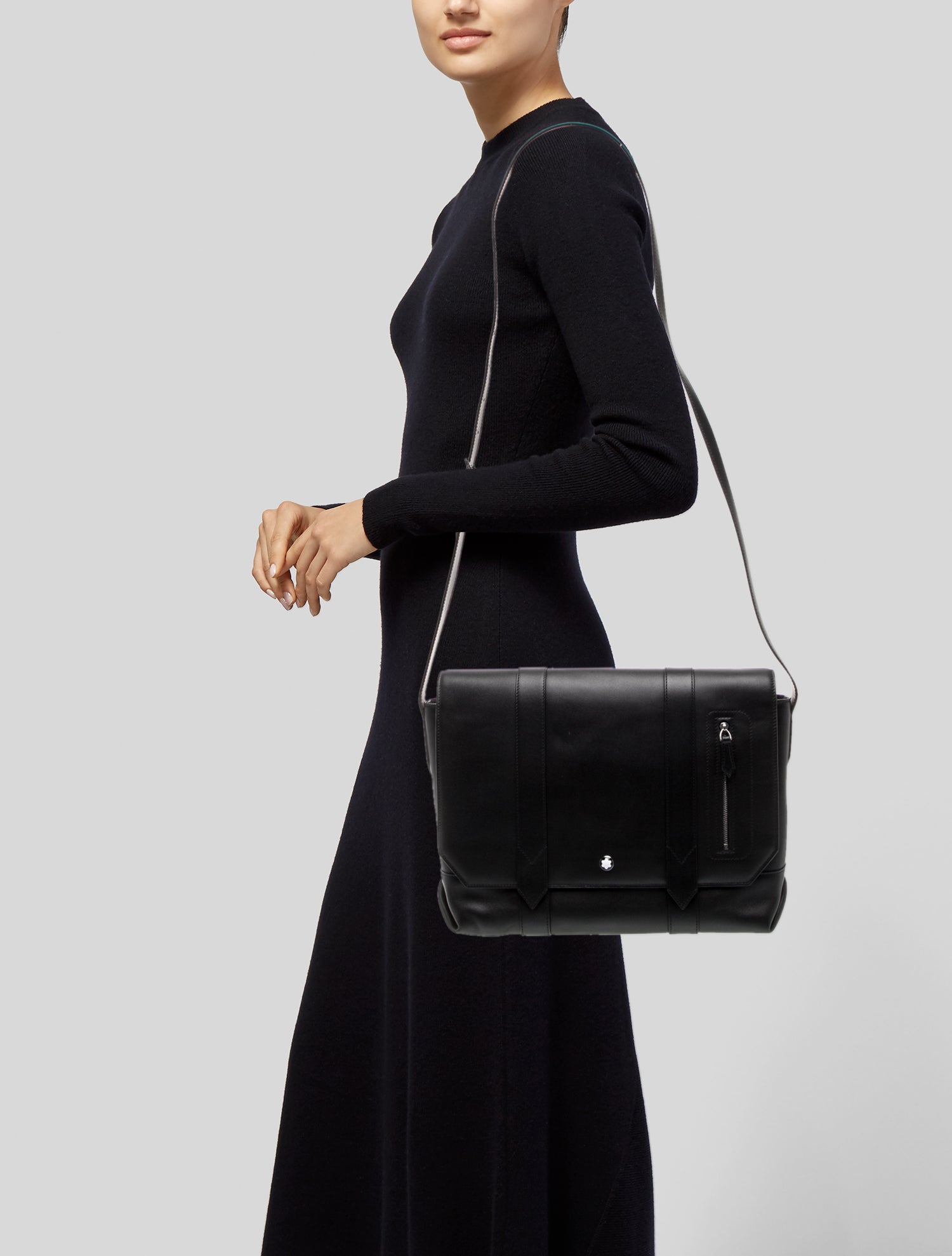 Montblanc Leather Messenger Bag