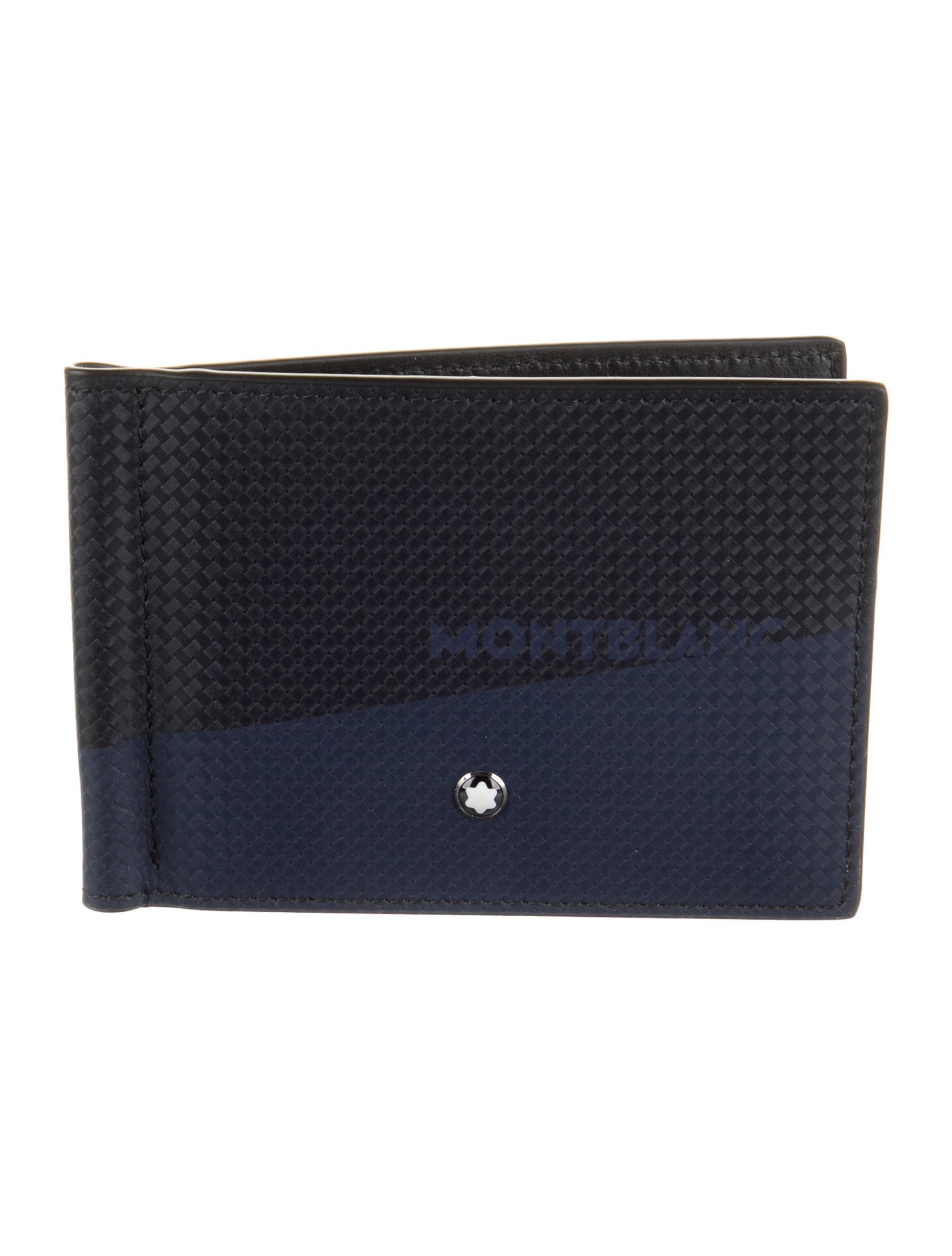 Montblanc Leather Colorblock Pattern Bifold Wallet w/ Tags
