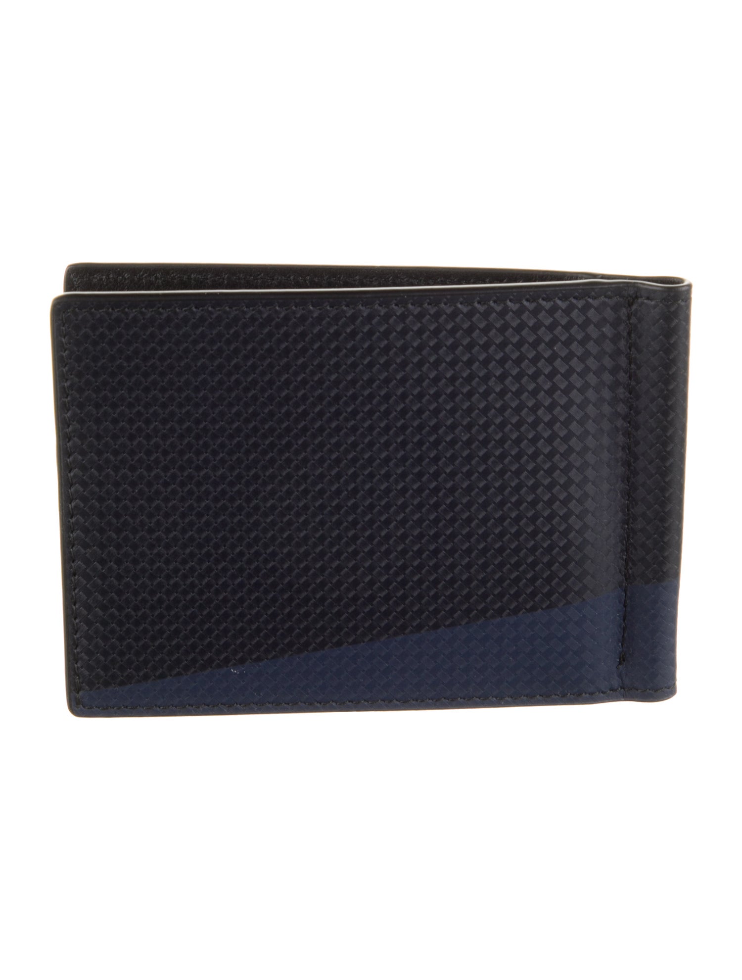 Montblanc Leather Colorblock Pattern Bifold Wallet w/ Tags