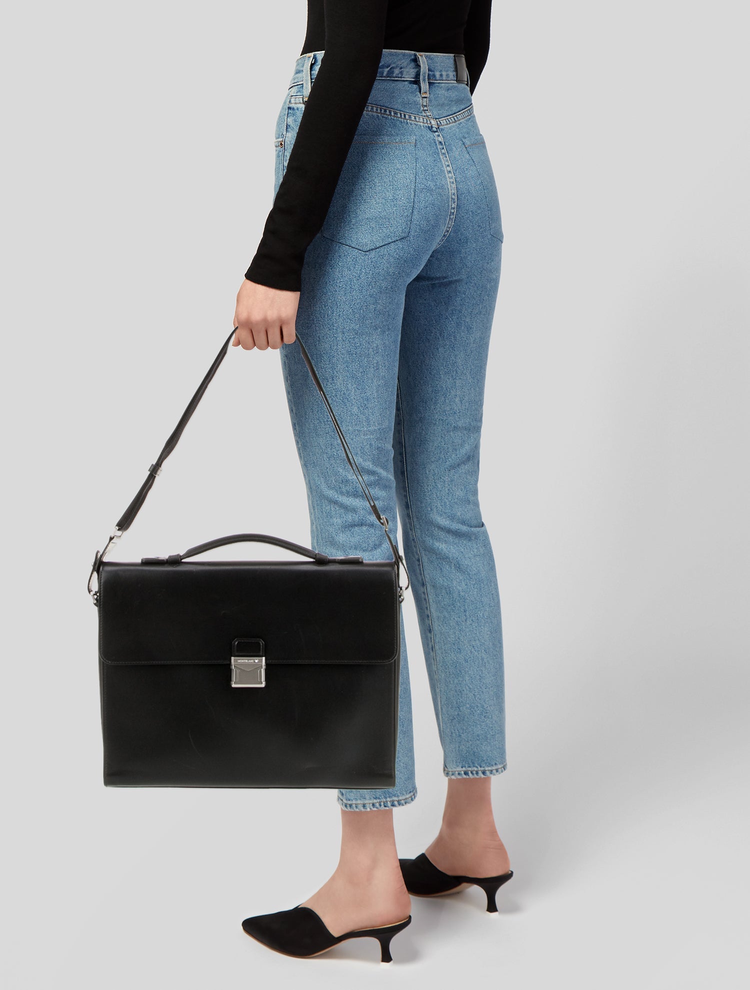 Montblanc Leather Messenger Bag