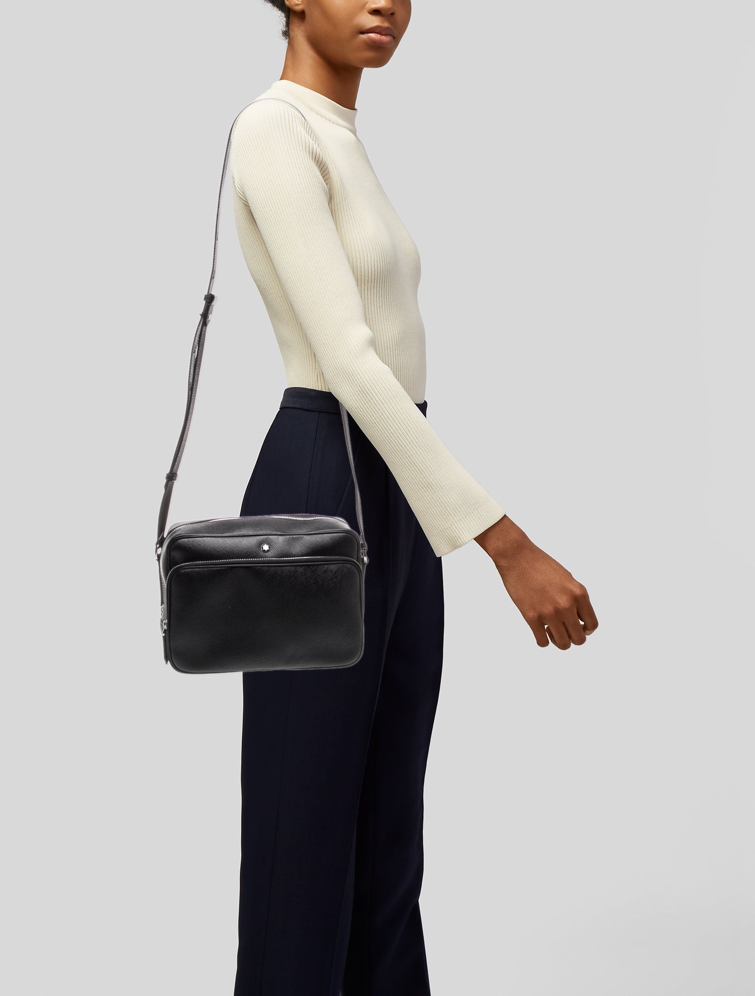 Montblanc Saffiano Leather Crossbody Bag