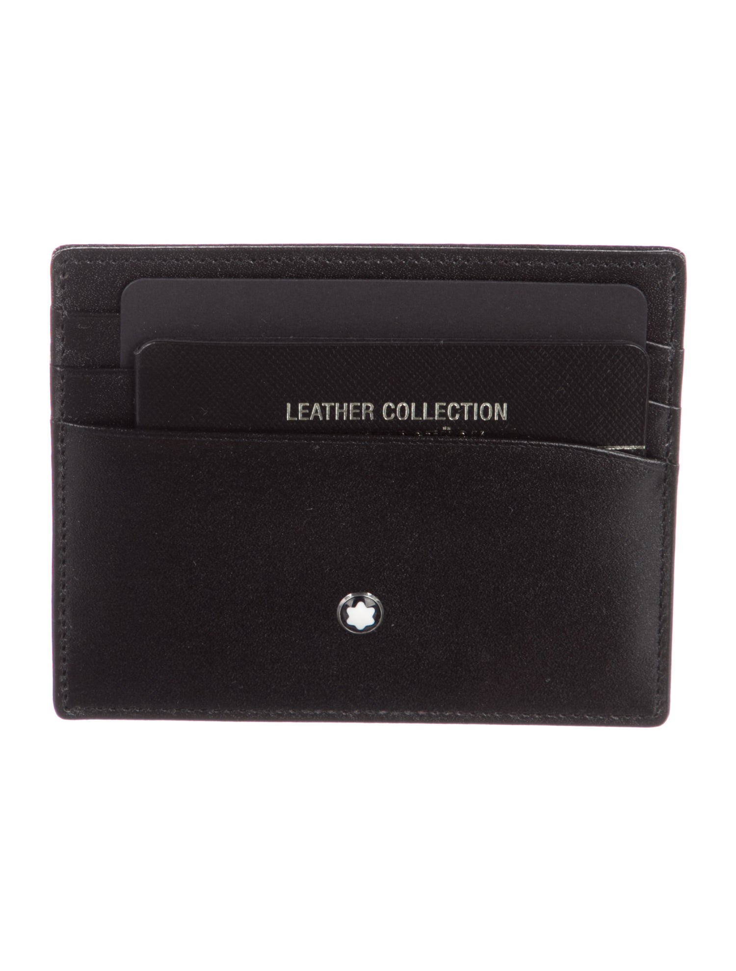 Montblanc Leather Graphic Print Card Holder w/ Tags