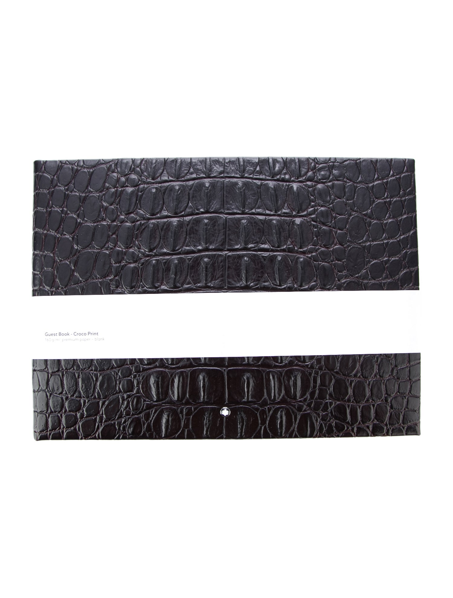 Montblanc Croco Embossed Leather Guest Book