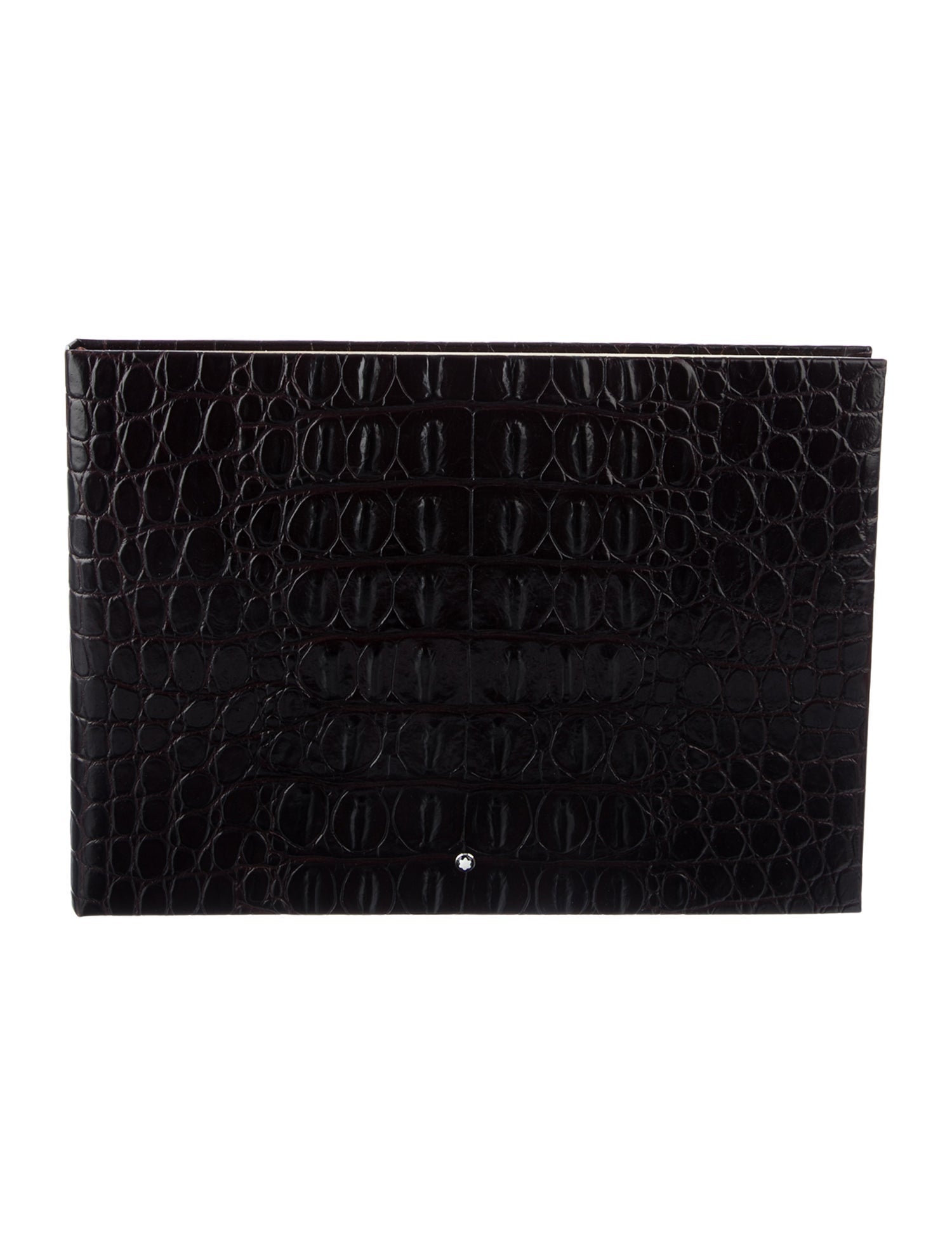 Montblanc Croco Embossed Leather Guest Book