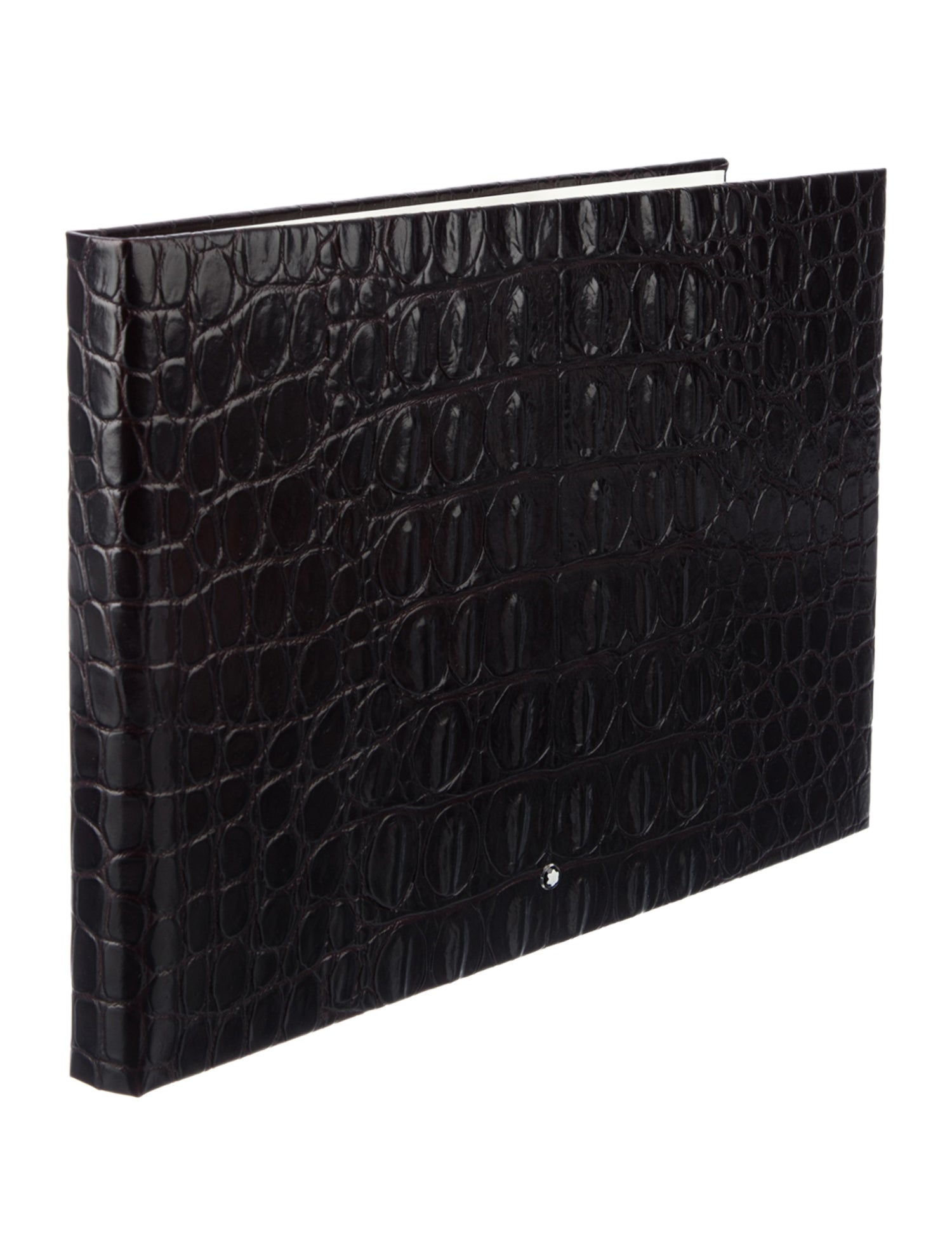 Montblanc Croco Embossed Leather Guest Book