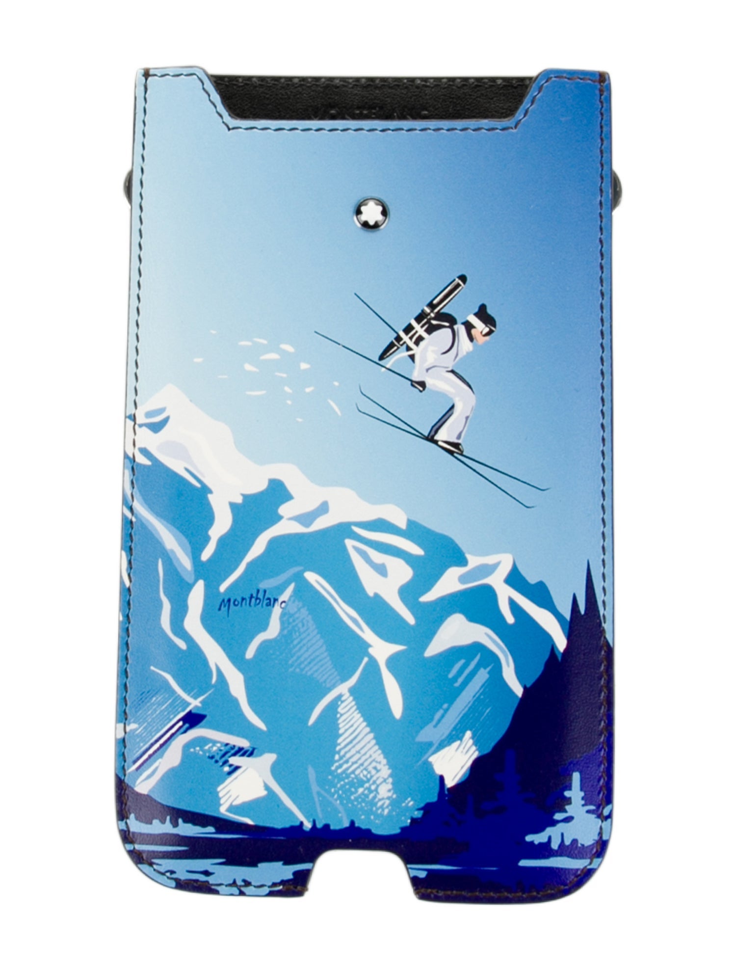 Montblanc leather phone holder