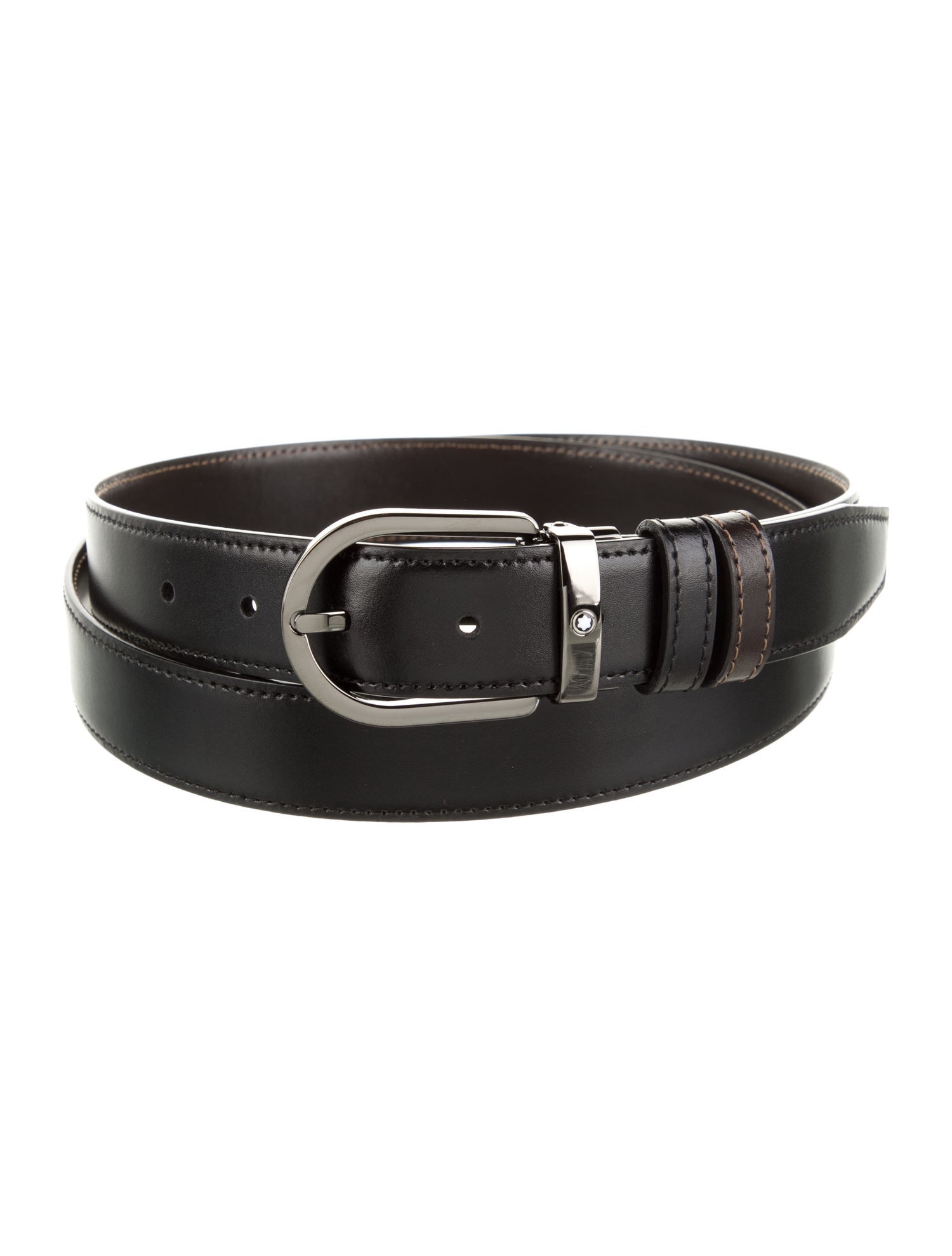 Montblanc Skinny Leather Waist Belt
