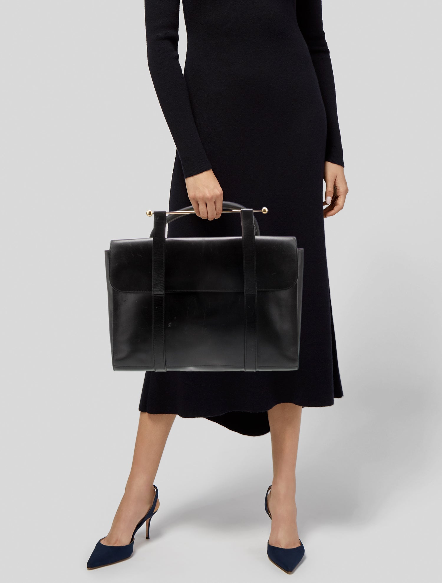 Montblanc Leather Top Handle Bag