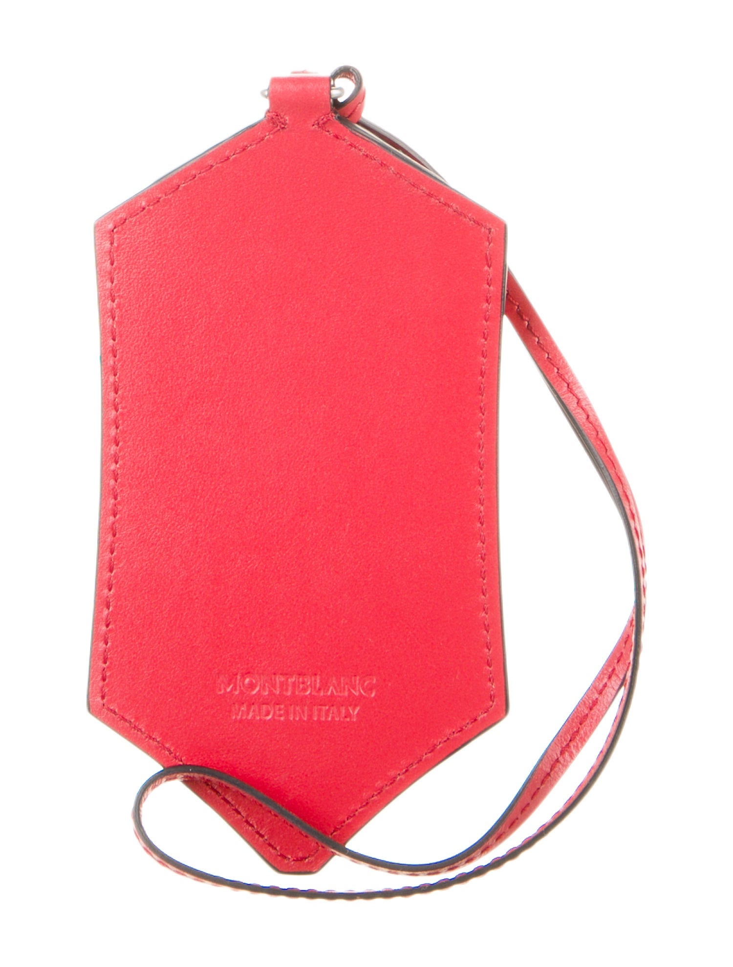 Montblanc leather bag tag
