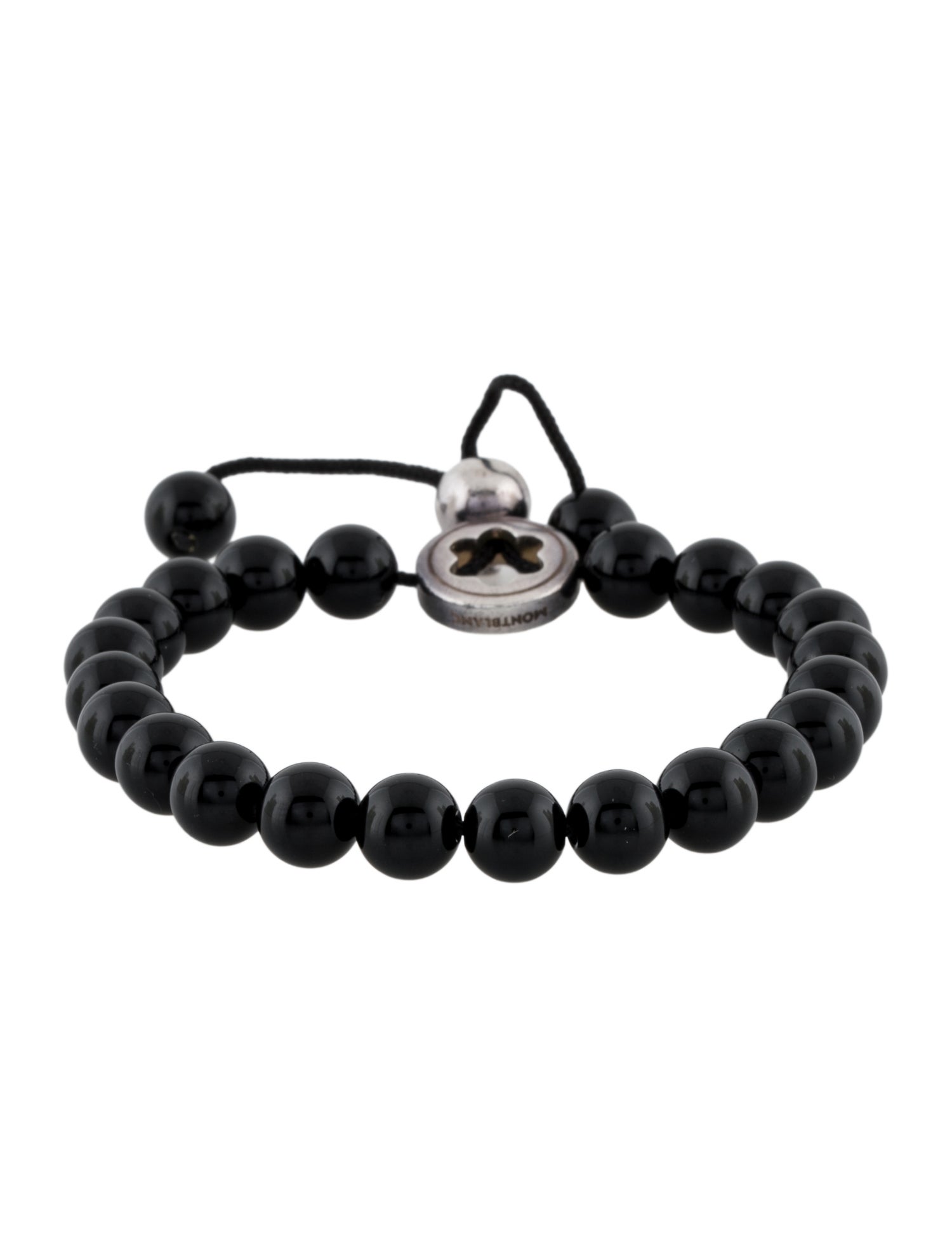 Montblanc Onyx Beaded Bracelet