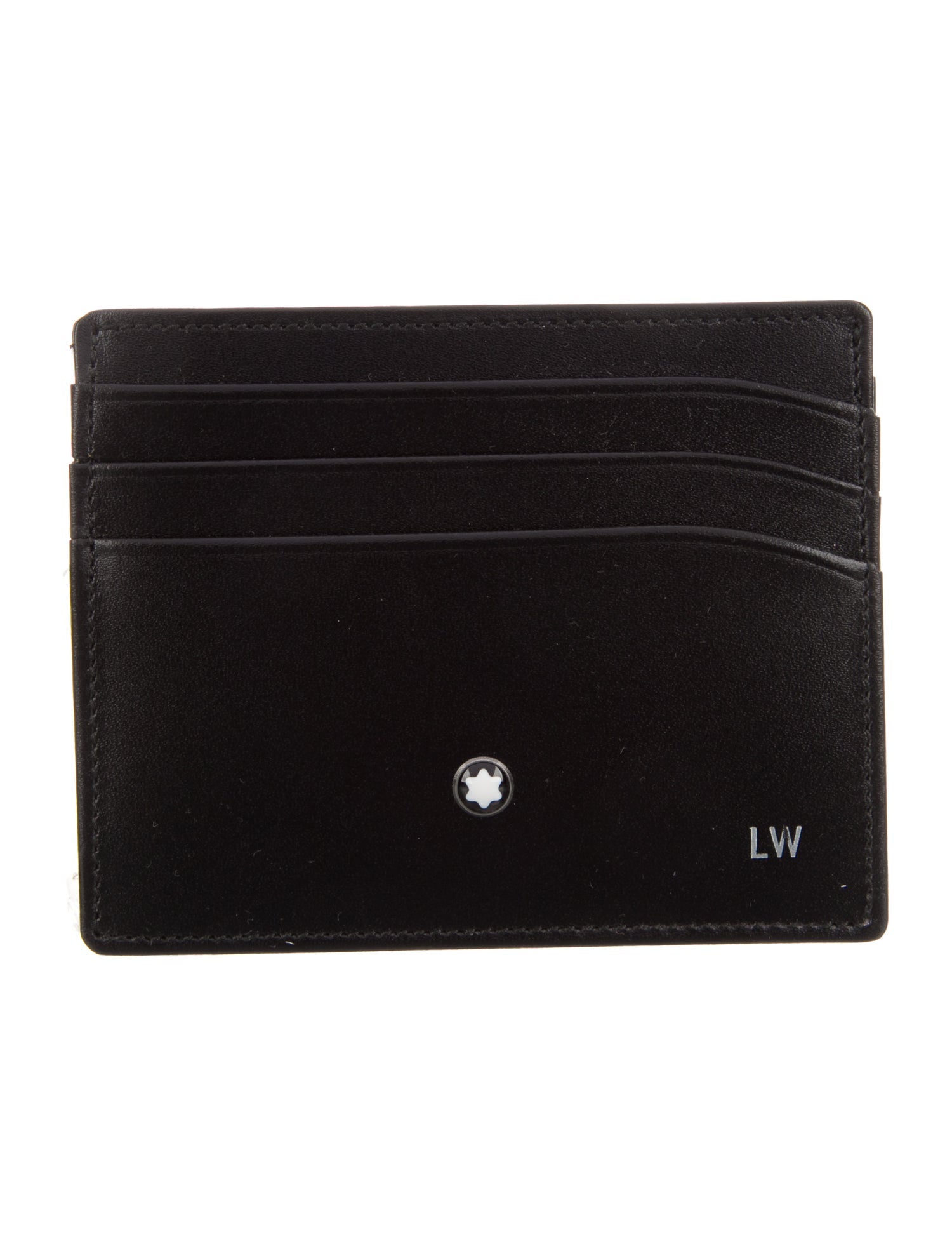 Montblanc Leather Graphic Print Card Holder