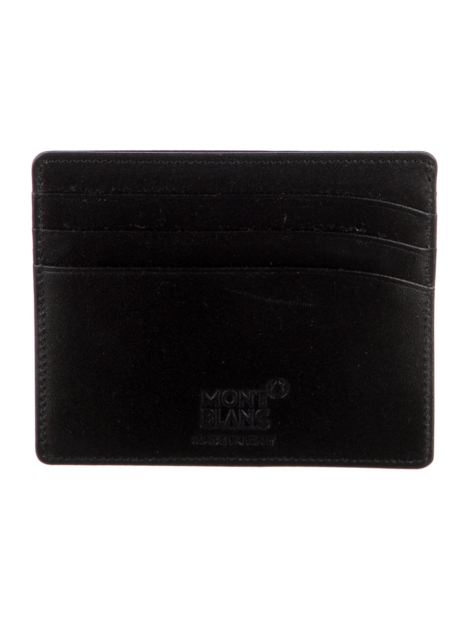 Montblanc Leather Graphic Print Card Holder w/ Tags