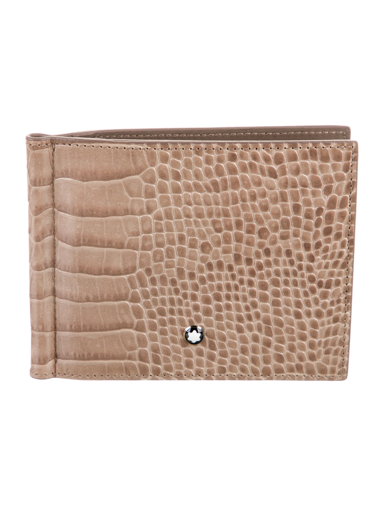 Montblanc Embossed Leather Animal Print Wallet