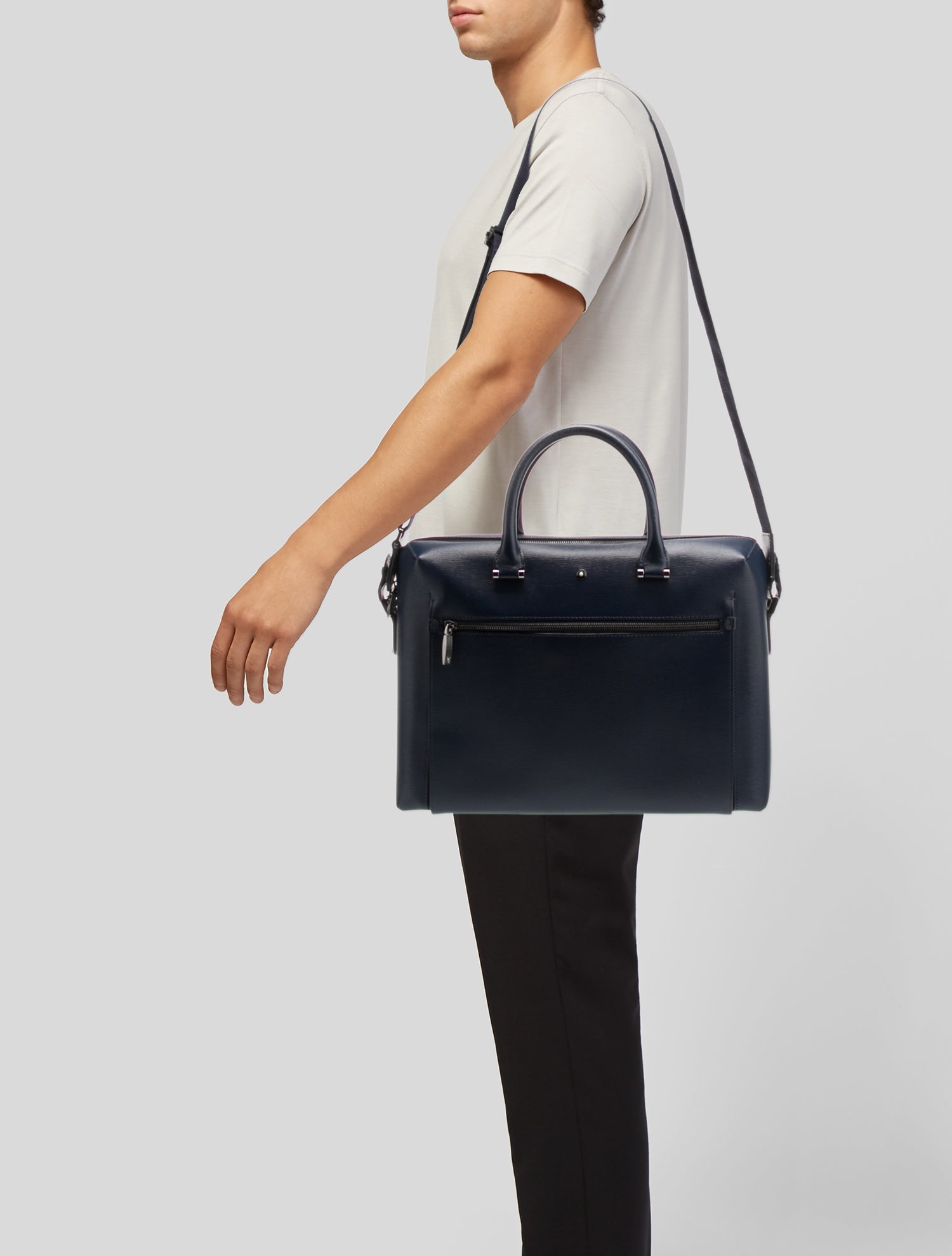 Montblanc Leather Messenger Bag