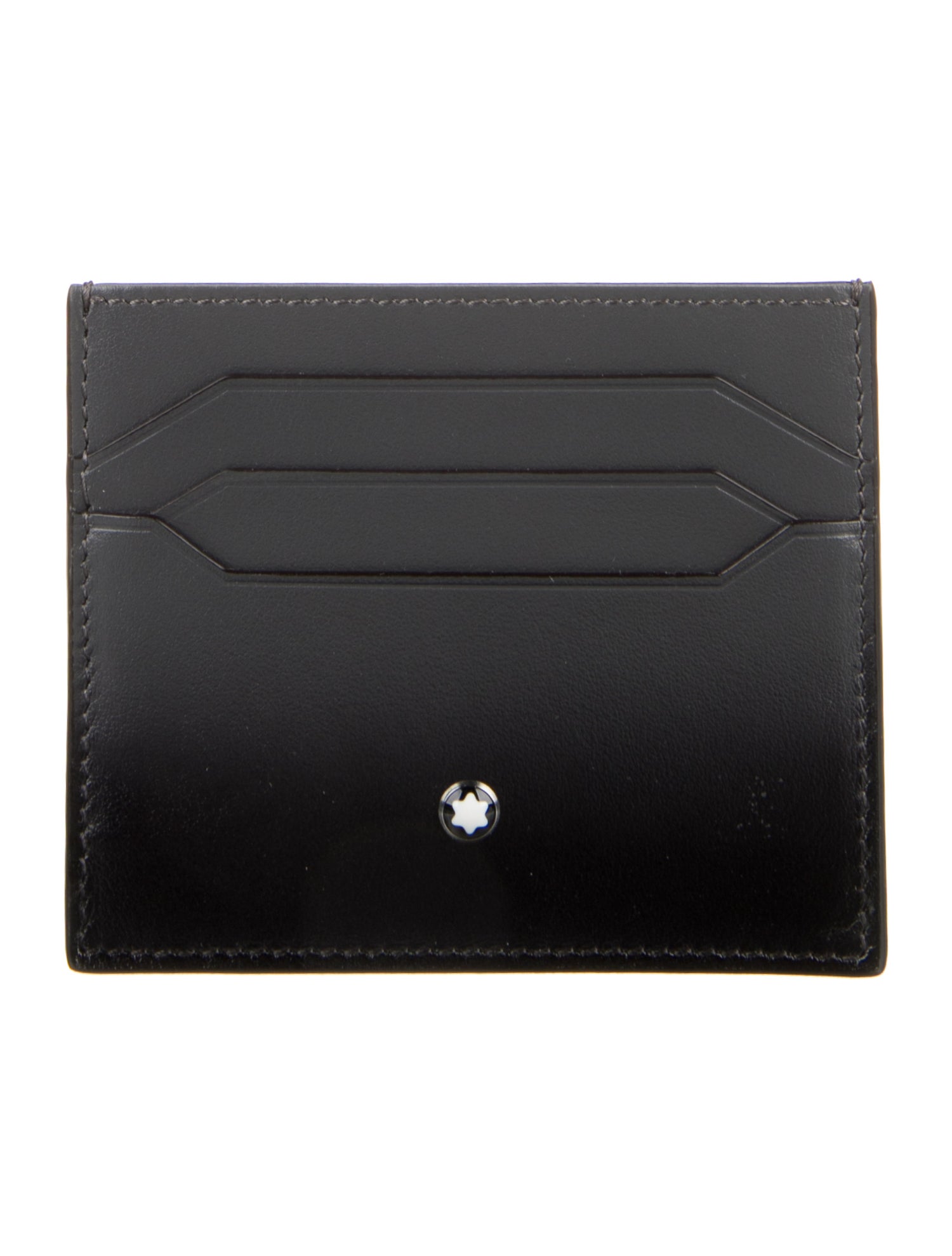 Montblanc Leather Colorblock Pattern Wallet