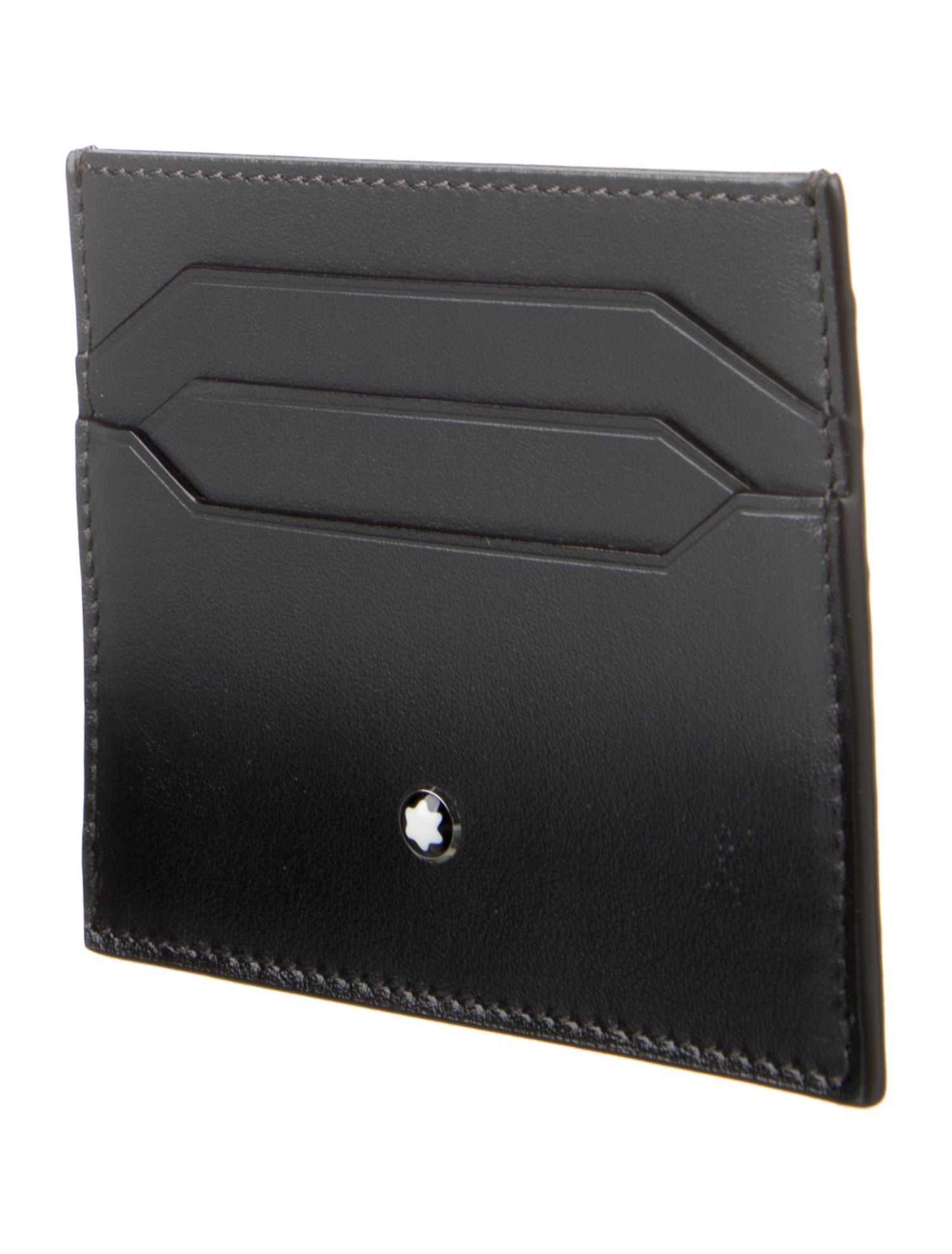 Montblanc Leather Colorblock Pattern Wallet